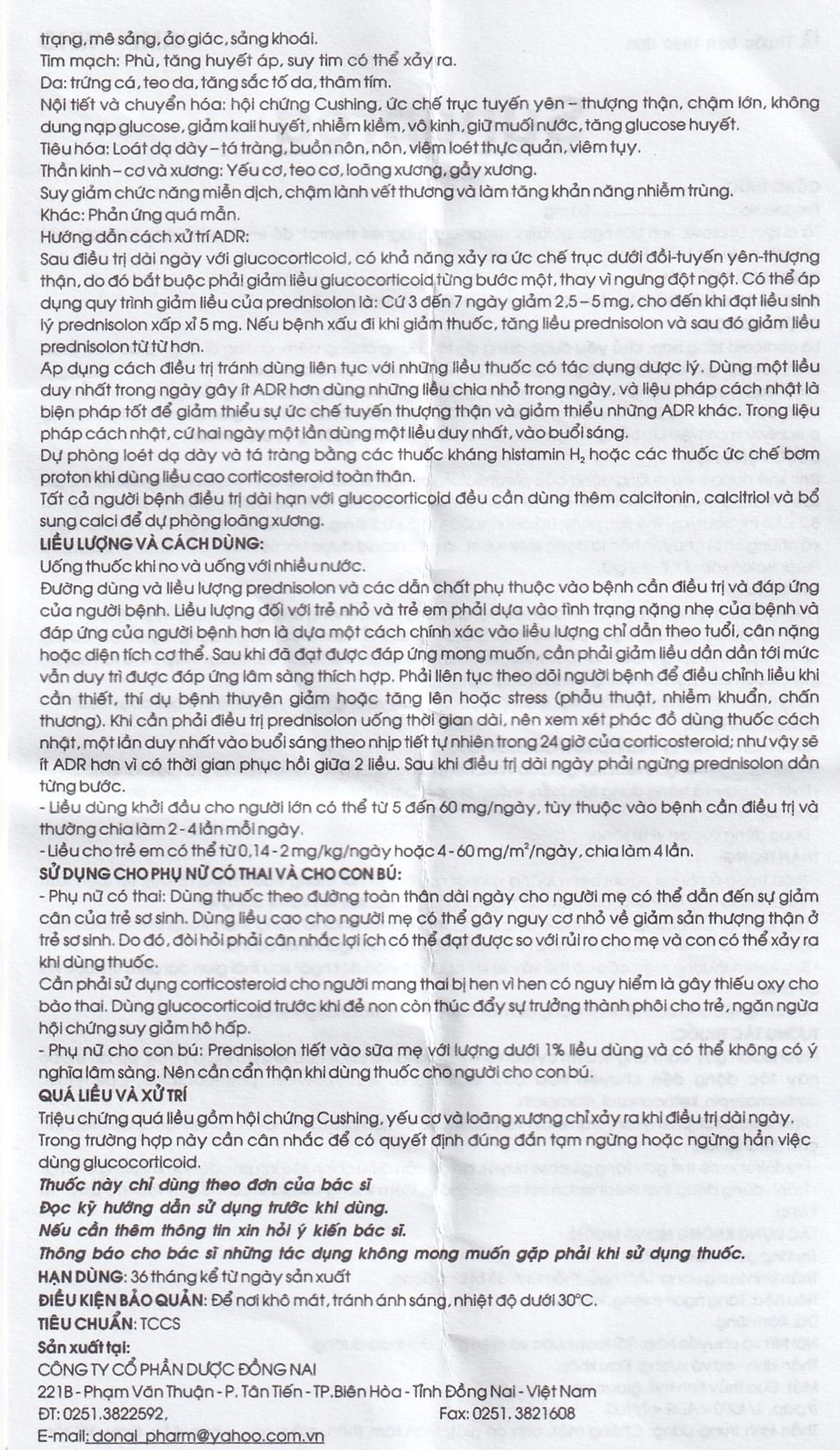 Thuốc Sunapred 20mg Donaipharm chống viêm, chống dị ứng (30 viên) 