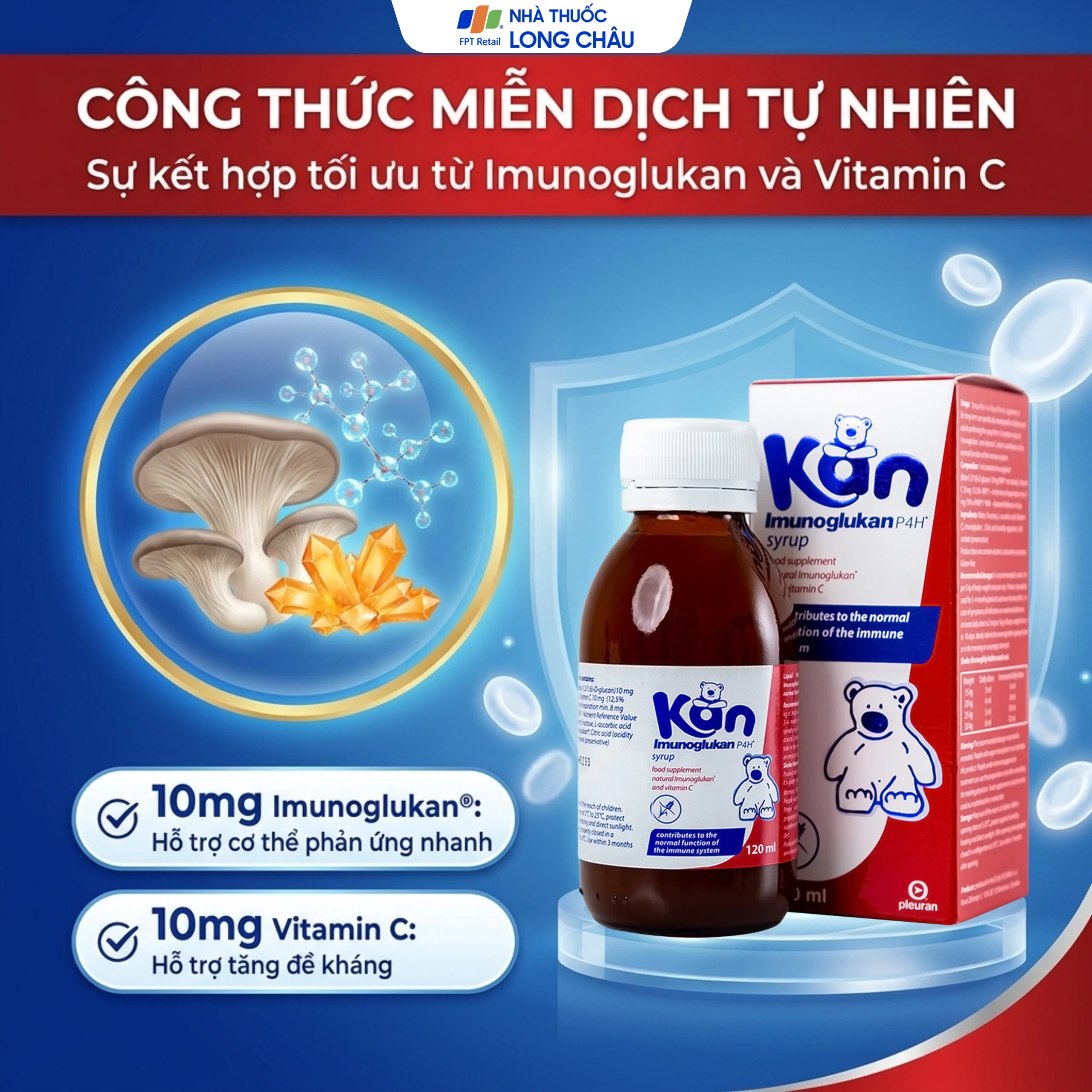 Siro hỗ trợ tăng cường sức đề kháng ở trẻ Syrup Kan (120ml) 3