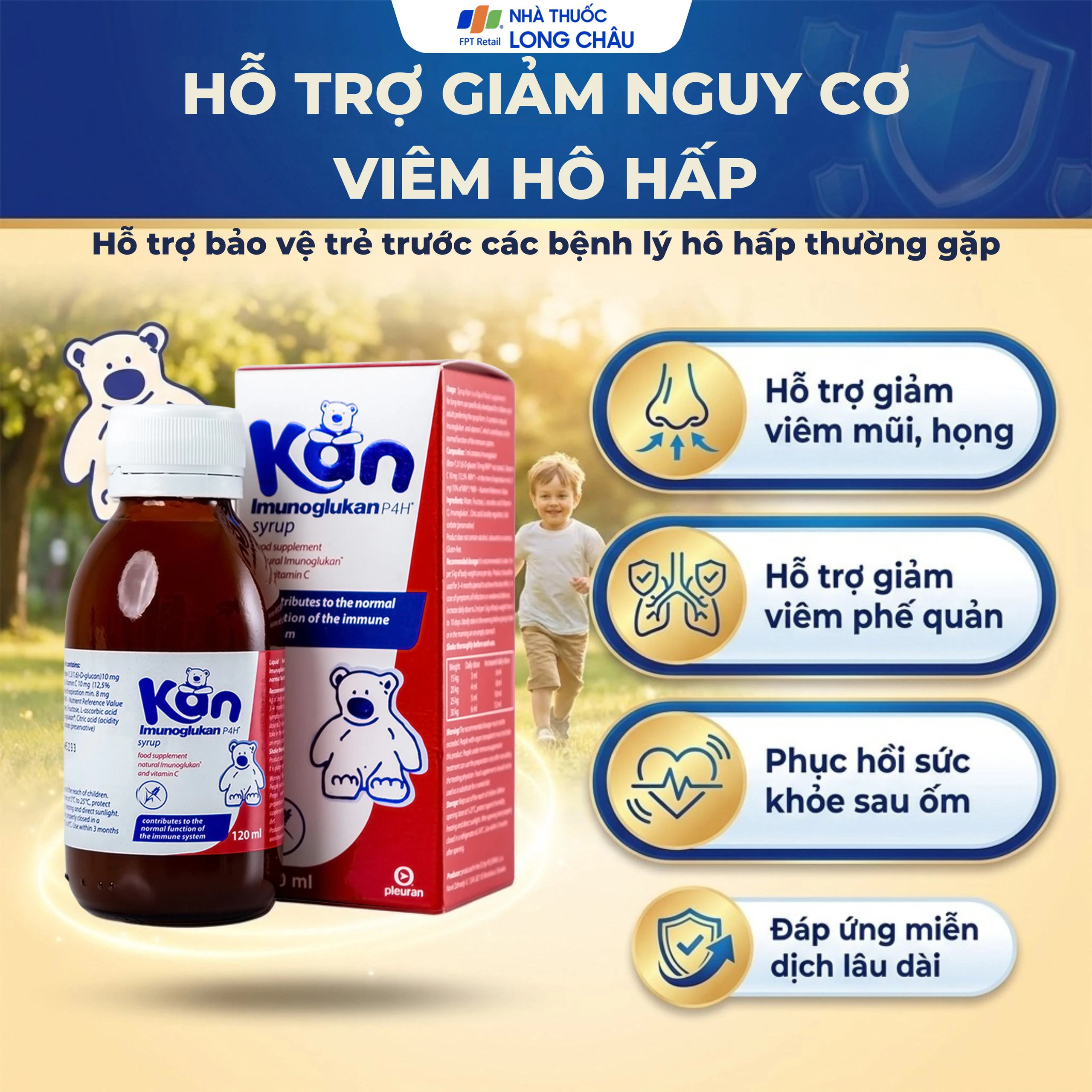Siro hỗ trợ tăng cường sức đề kháng ở trẻ Syrup Kan (120ml) 4