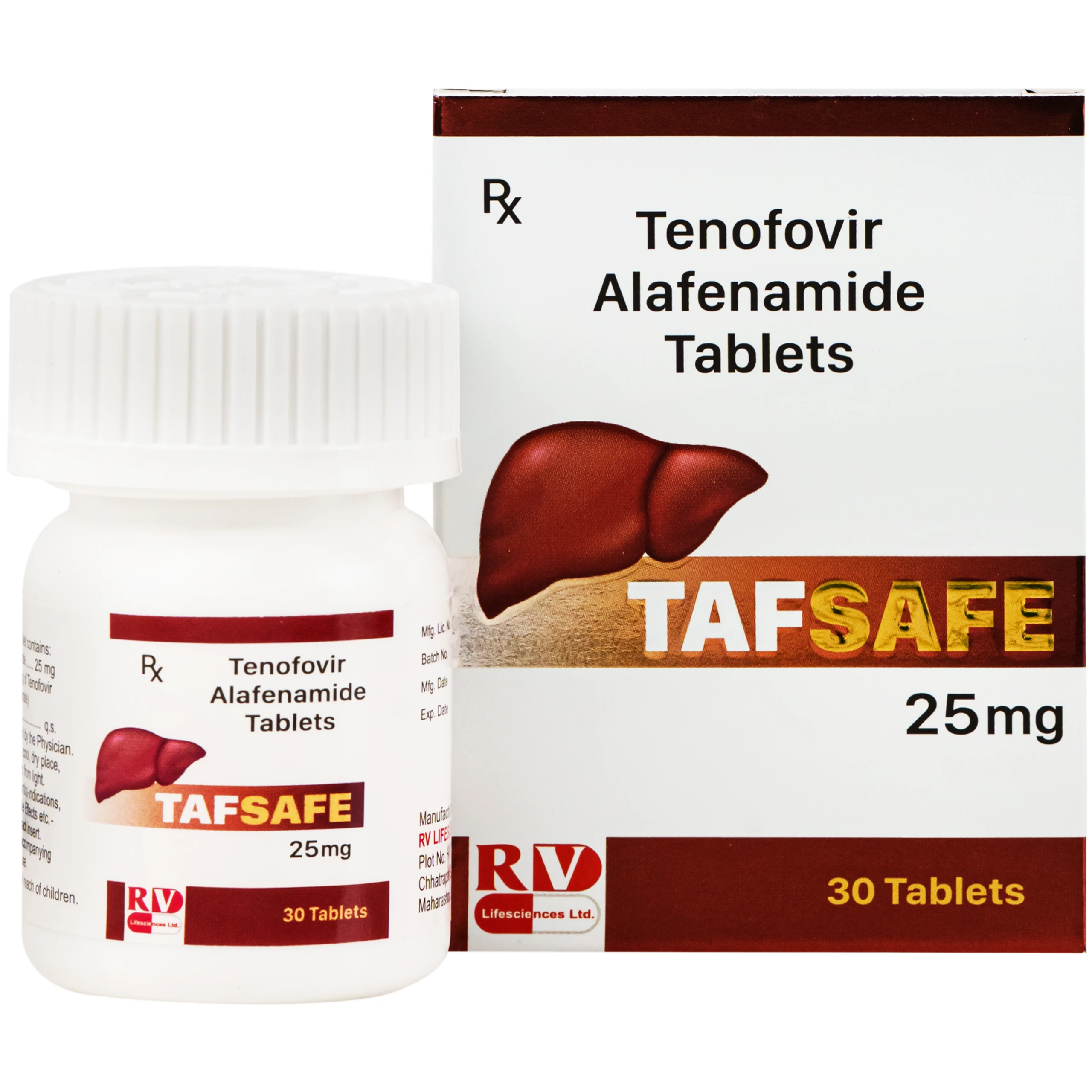 Thuốc Tafsafe 25mg Atra điều trị viêm gan B mạn tính (30 viên) 1