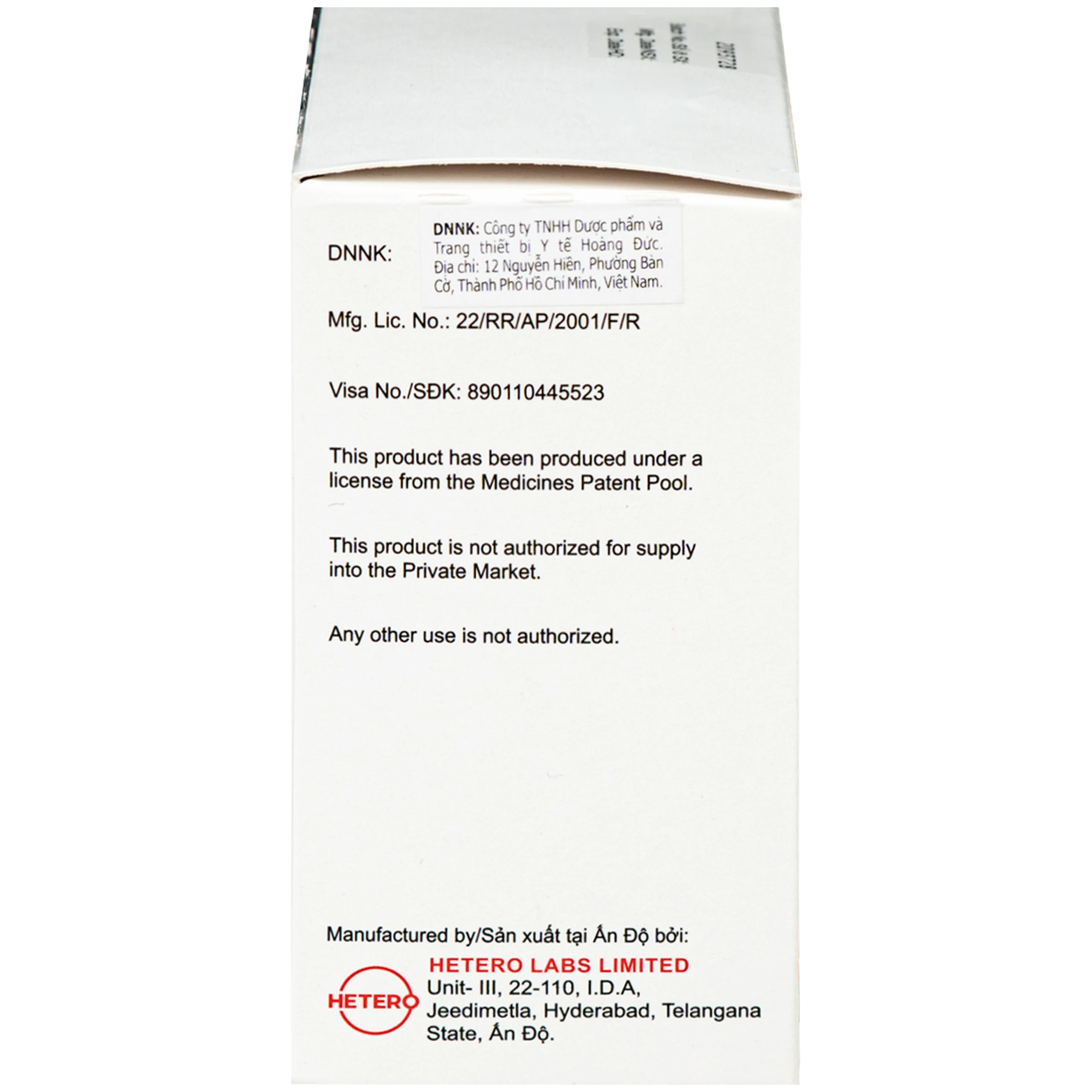 Thuốc kháng virus Teldy 50/300/300mg Hetero (30 viên) 4