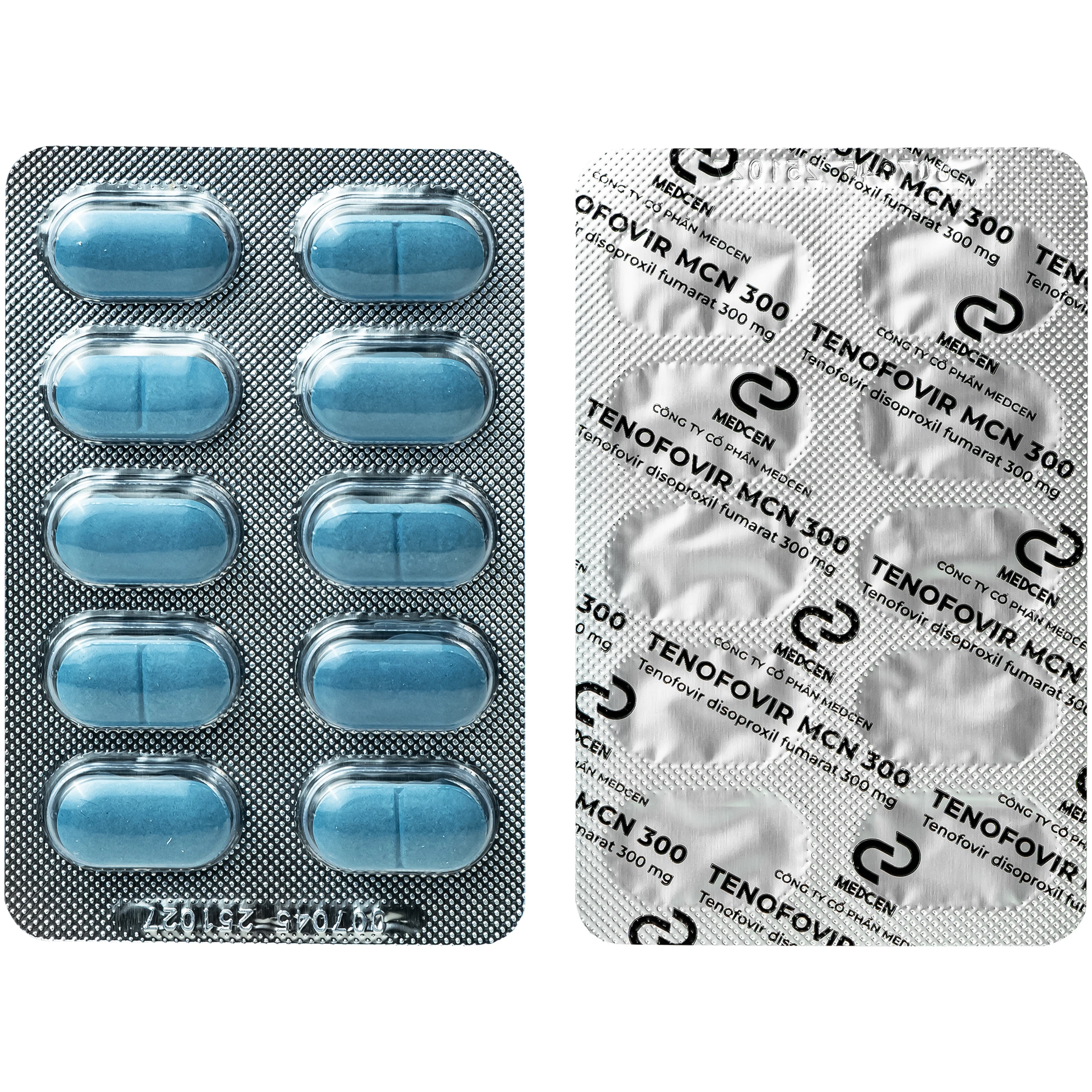 Thuốc Tenofovir MCN 300mg Medcen điều trị nhiễm HIV-1 ở người lớn (6 vỉ x 10 viên) 4