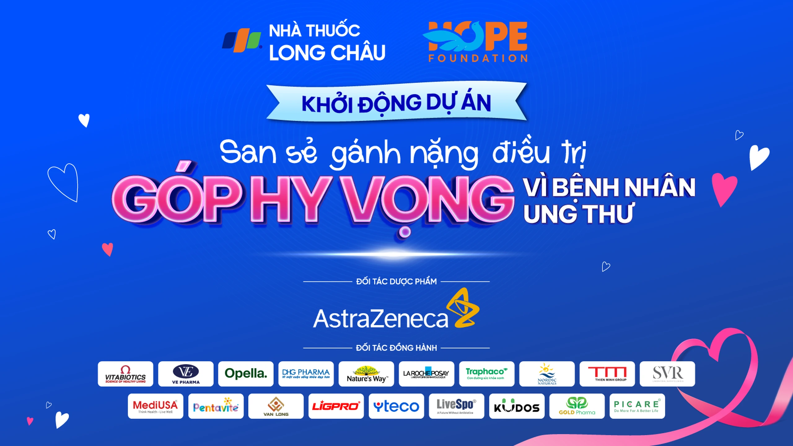 Long Châu, Quỹ Hope và các đối tác dược phẩm khởi động chương trình “San sẻ gánh nặng vì bệnh nhân ung thư”