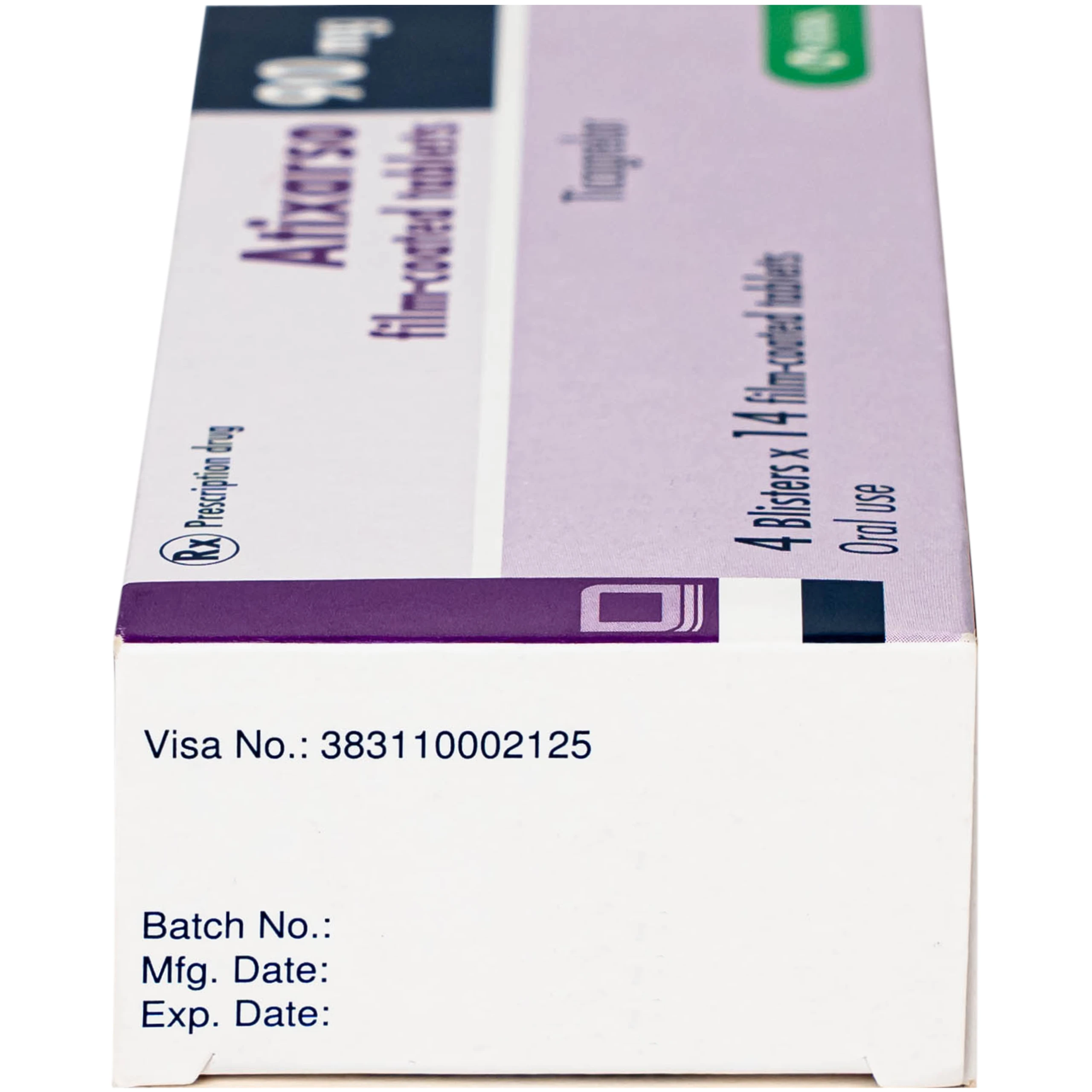 Thuốc Atixarso 90mg Krka giảm nguy cơ bị lên cơn đau tim , đột quỵ (4 vỉ x 14 viên)