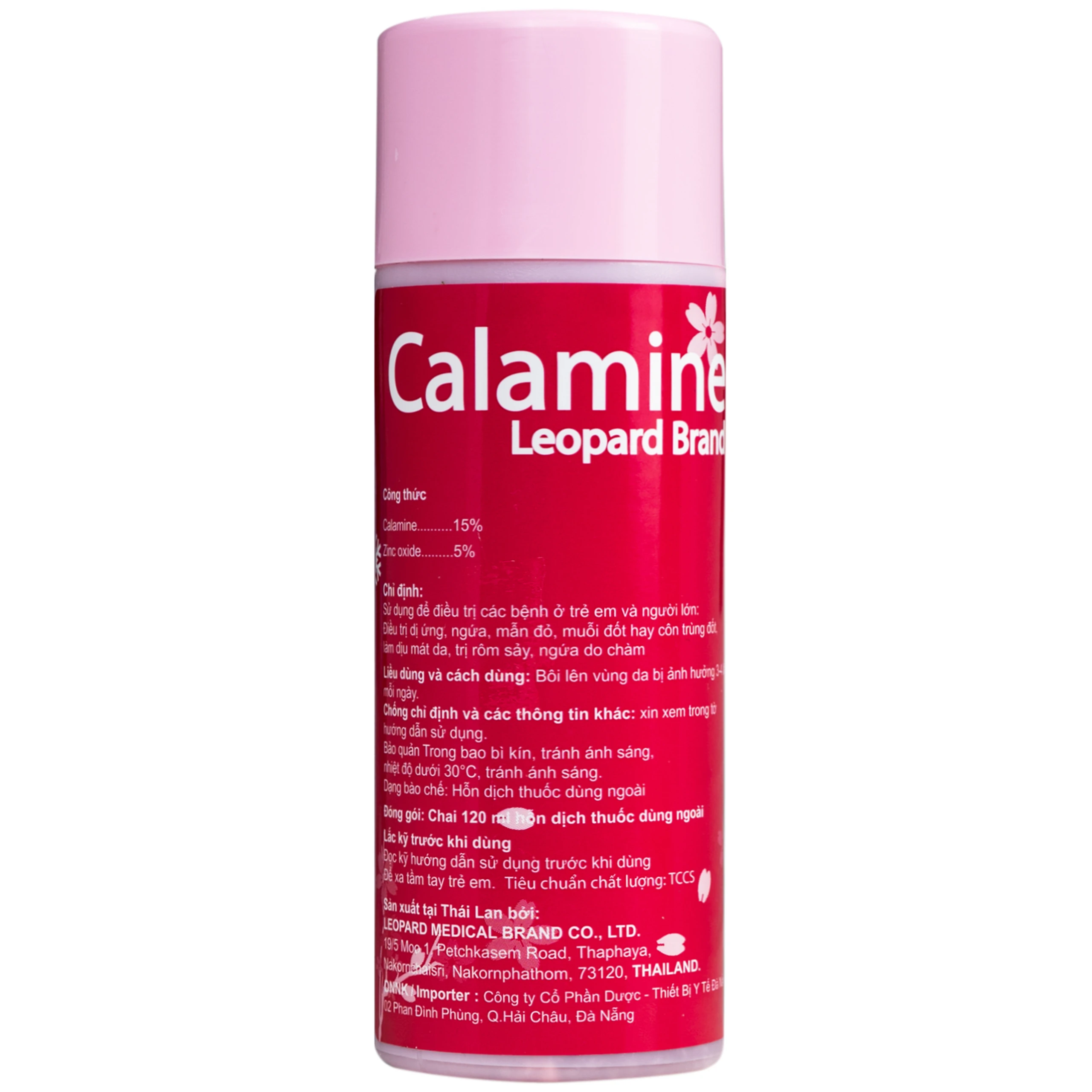 Thuốc Calamine Leopard Brand điều trị dị ứng, ngứa, mẫm đỏ, muỗi đốt hay con trùng đốt, làm dịu mát da, trị rôm sảy, ngứa do chàm (120 ml) 1