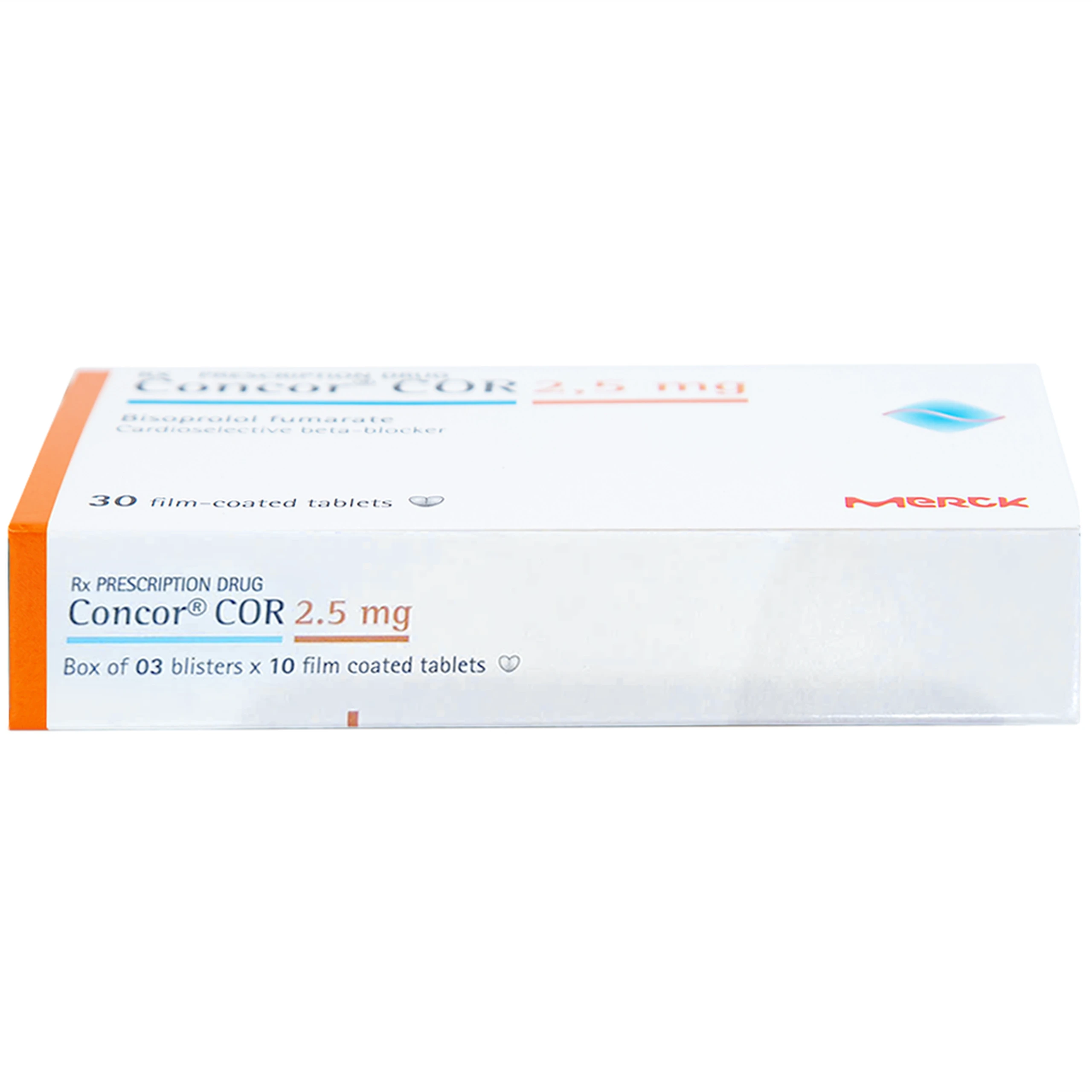 Thuốc Concor Cor 2.5mg Merck điều trị suy tim mãn tính (3 vỉ x 10 viên) 7
