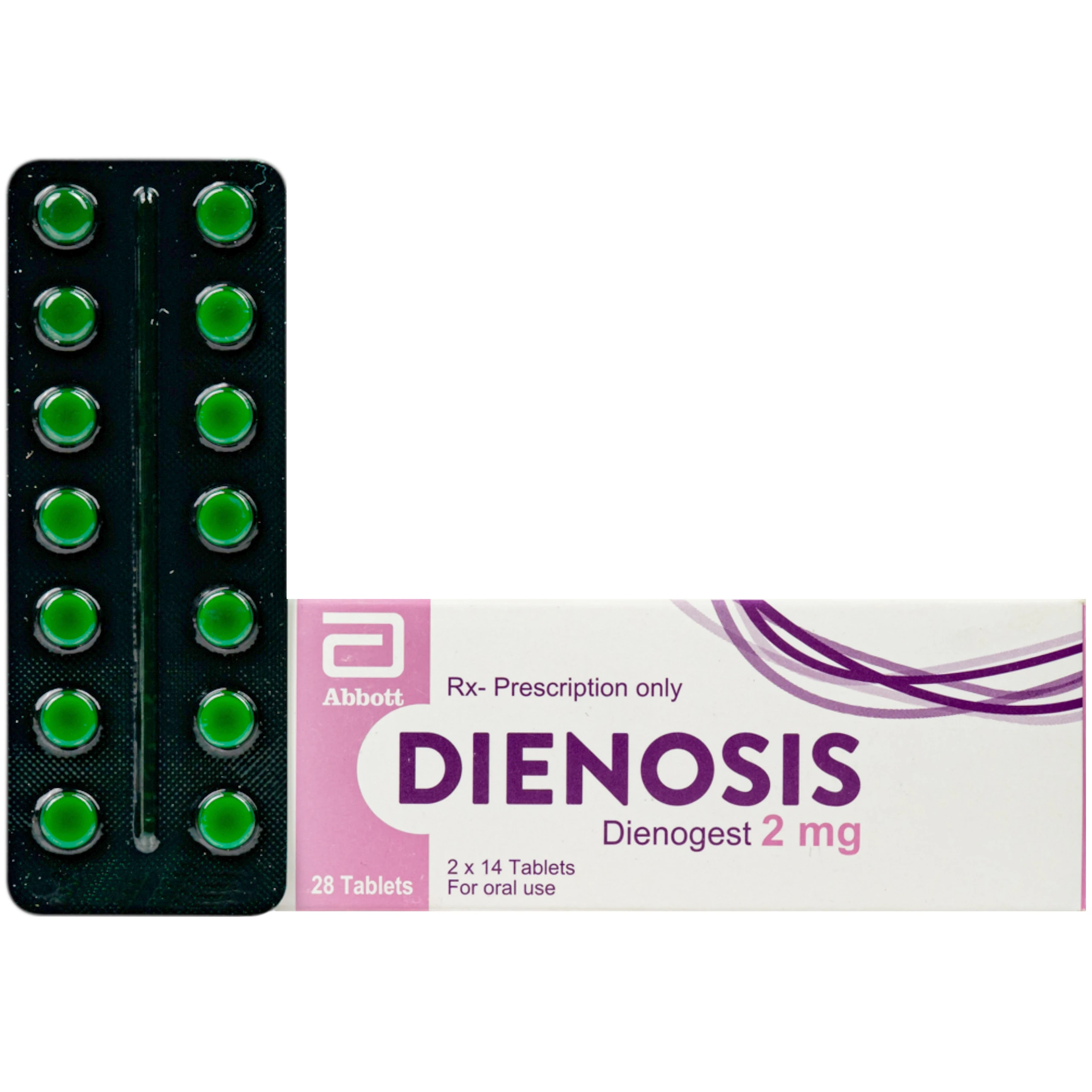Thuốc Dienosis 2MG Abbott điều trị lạc nội mạc tử cung (2 vỉ X 14 viên) 1
