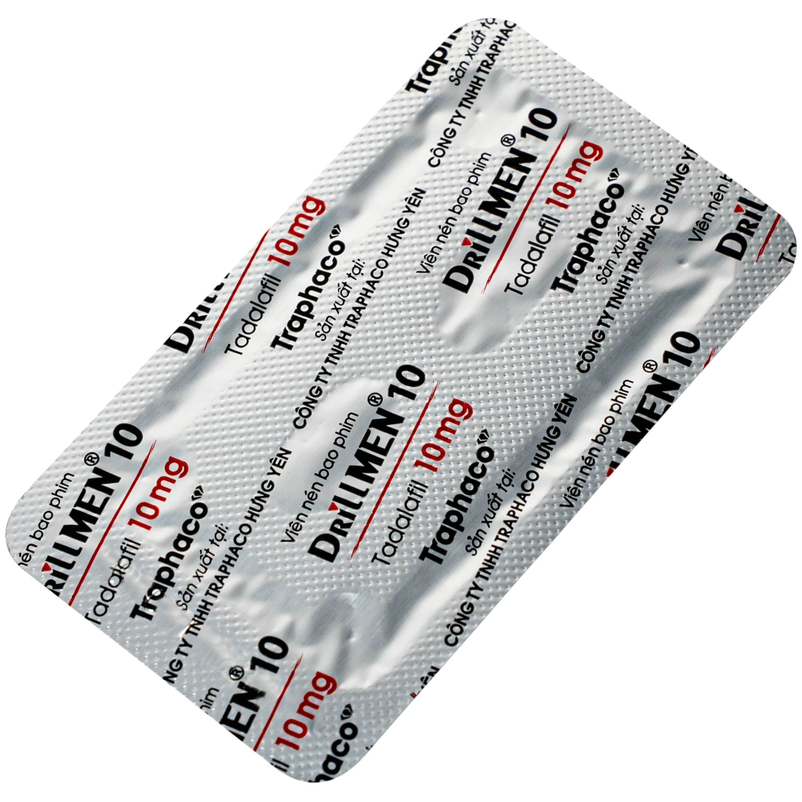 Thuốc DrillMEN 10mg Traphaco điều trị rối loại cương dương (1 vỉ x 2 viên)