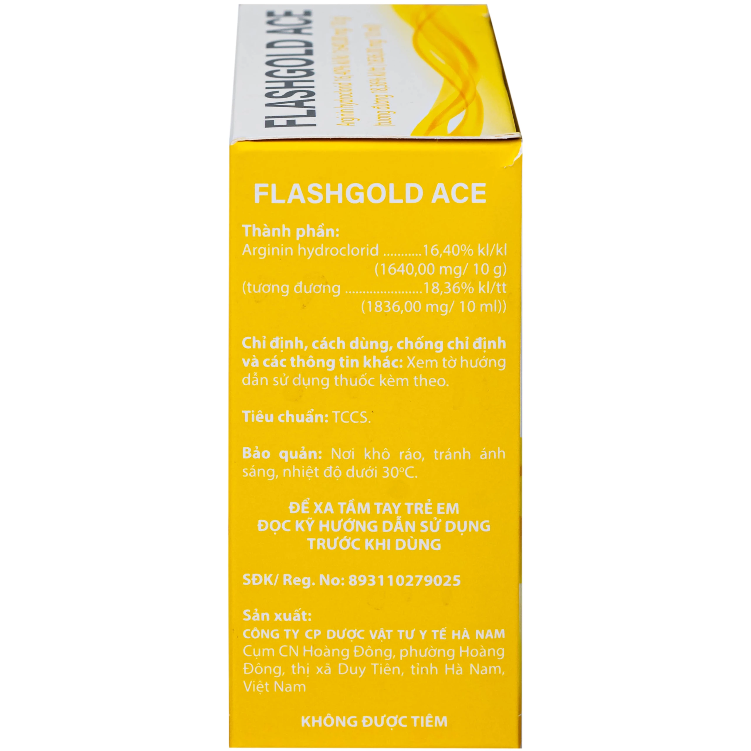 Thuốc FLASHGOLD ACE điều trị Các tình trạng rối loạn tiêu hóa trên người lớn, Suy nhược chức năng trên đối tượng người lớn hay trẻ em (20 ống x 5ml) 3