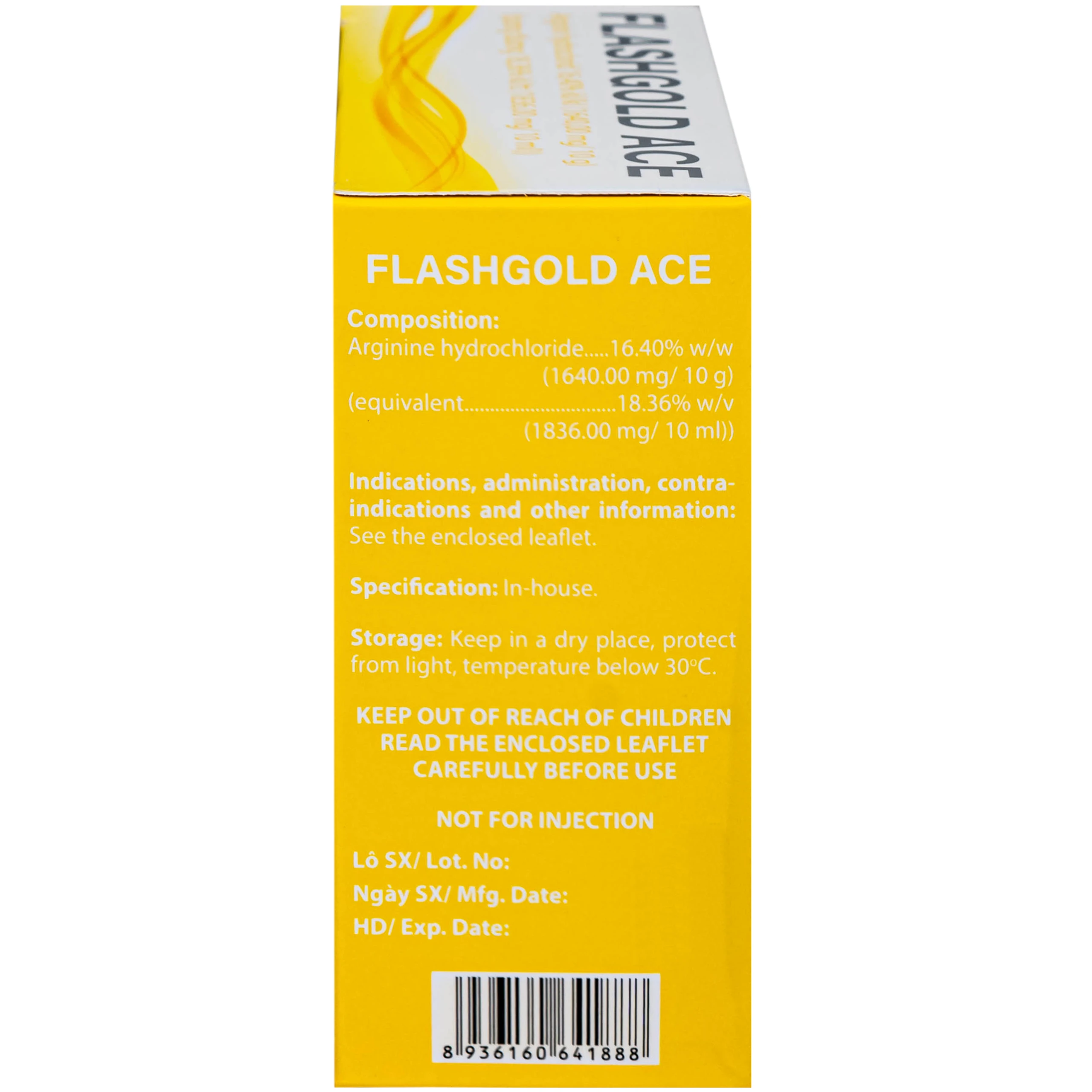 Thuốc FLASHGOLD ACE điều trị Các tình trạng rối loạn tiêu hóa trên người lớn, Suy nhược chức năng trên đối tượng người lớn hay trẻ em (20 ống x 5ml) 4