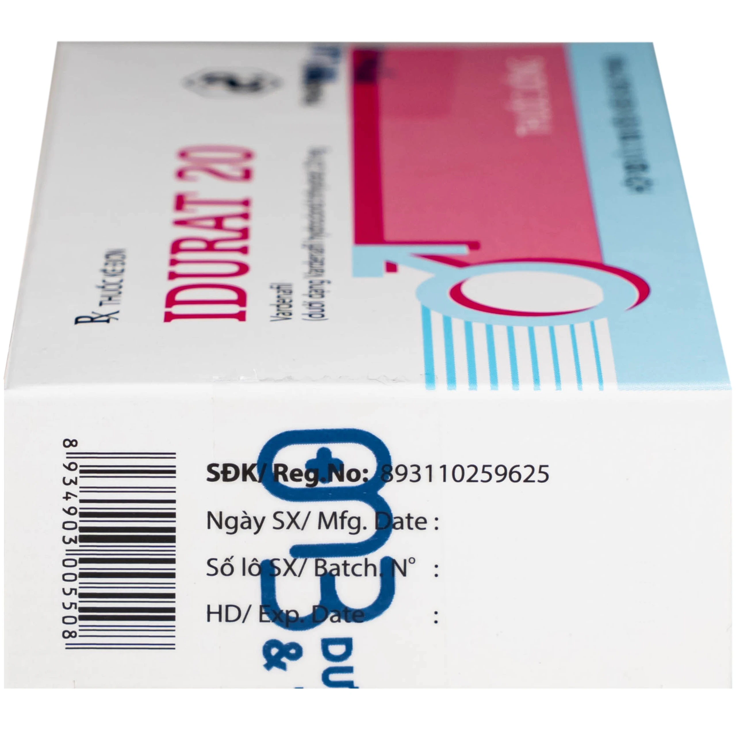 Thuốc Idurat 20mg Pharbaco điều trị rối loạn cương dương (3 vỉ x 10 viên) 5