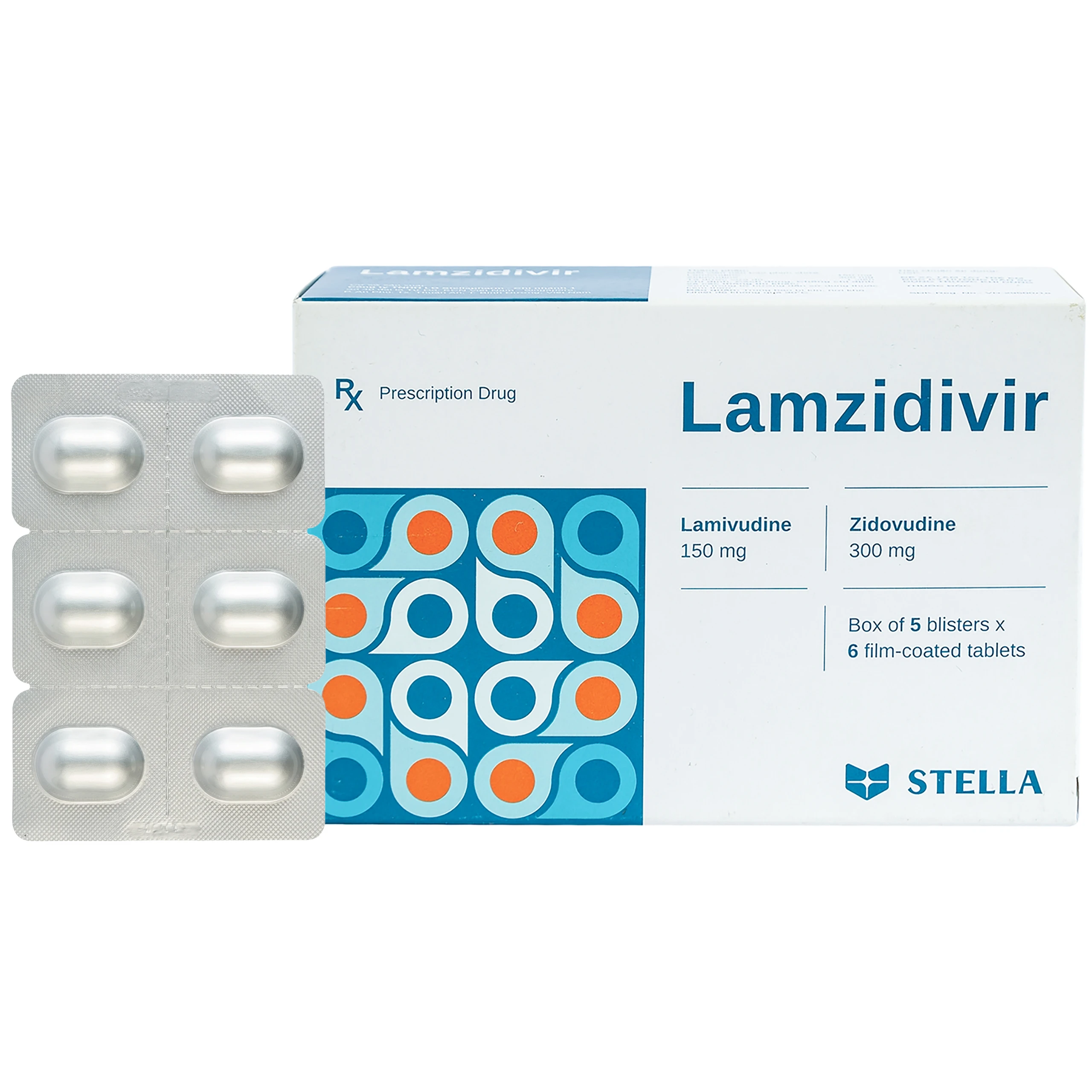 Thuốc Lamzidivir Stella hỗ trợ điều trị nhiễm HIV (5 vỉ x 6 viên) 1