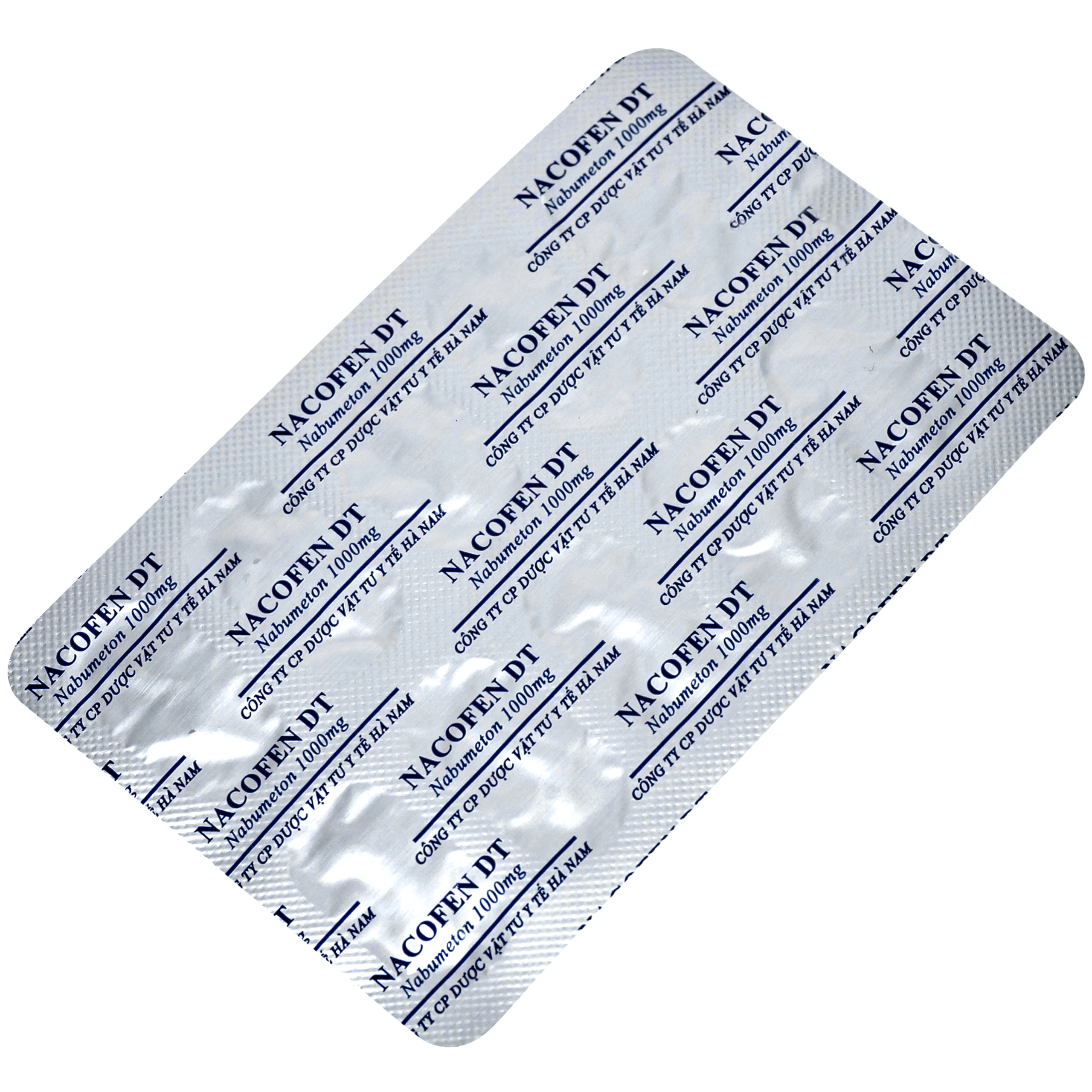 Thuốc Nacofen DT 1000mg Hà Nam điều trị các triệu chứng kéo dài của viêm khớp mạn tính (3 vỉ x 10 viên) 6