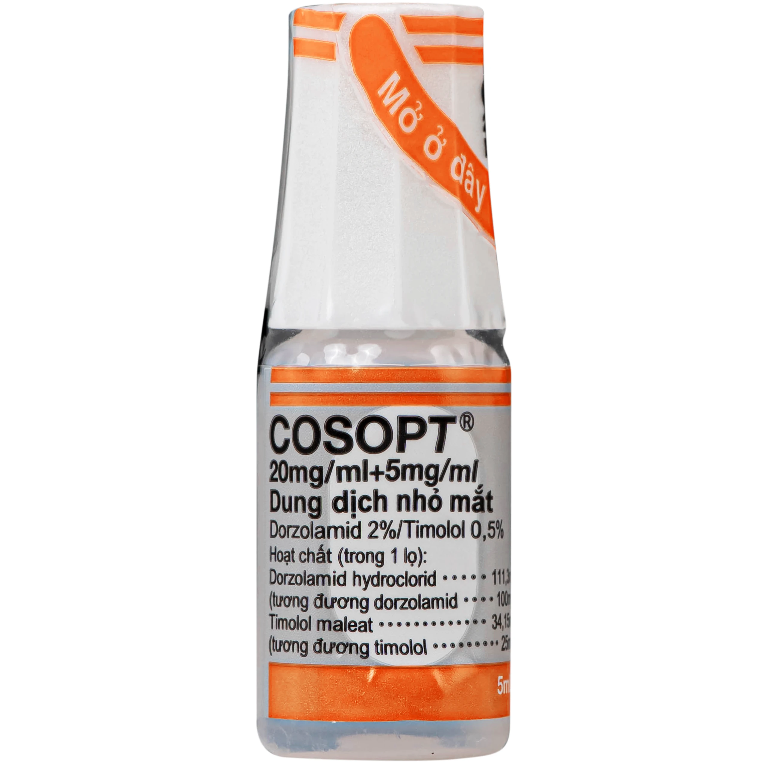 Thuốc nhỏ mắt Cosopt Santen điều trị tăng nhãn áp, giảm áp lực nội nhãn (5ml) 2