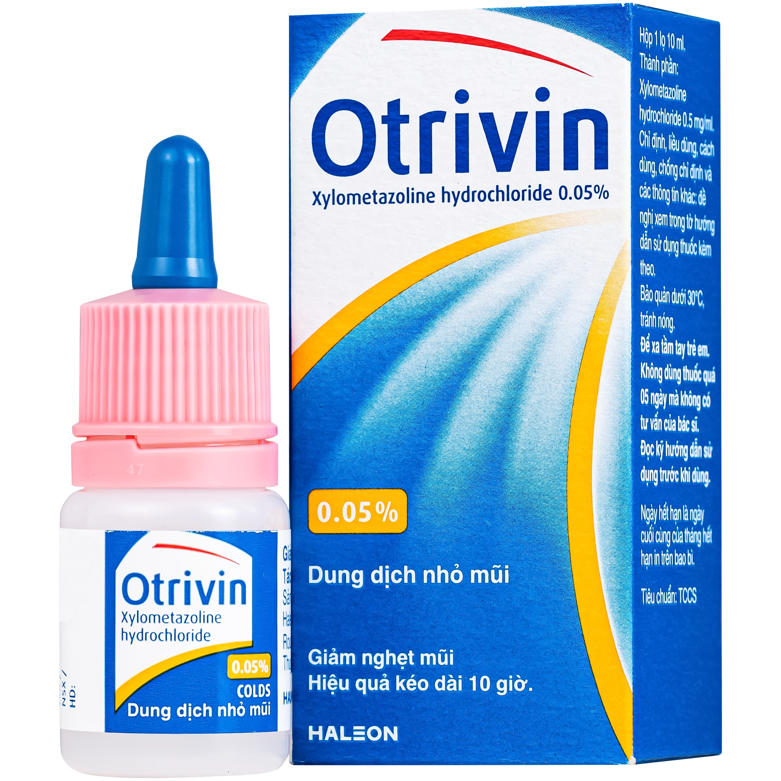 Thuốc nhỏ mũi Otrivin 0.05% Haleon điều trị nghẹt mũi, sung huyết mũi họng (10ml) 1