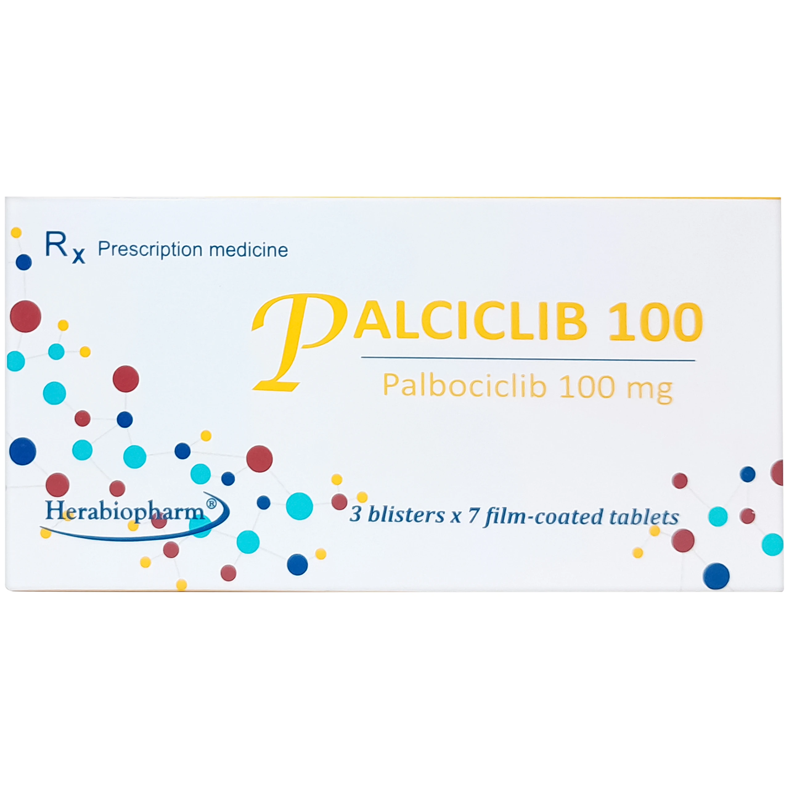 Thuốc Palciclib cap 100mg Herabiopharm điều trị ung thư vú (3 vỉ x 7 viên) 2