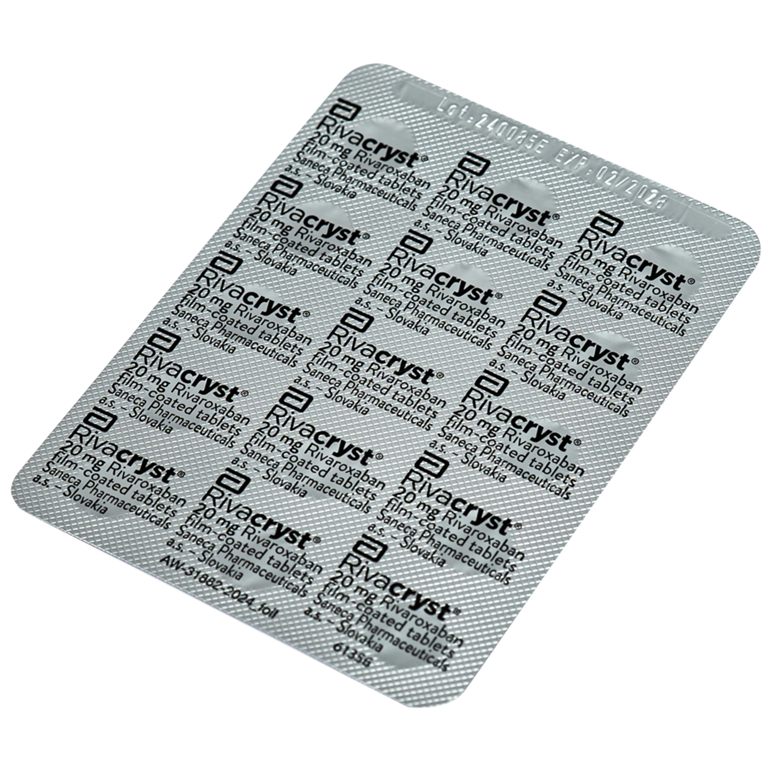 Thuốc Rivacryst 20mg Abbott điều trị dự phòng đột quỵ, huyết khối tĩnh mạnh (1 vỉ x 14 viên) 6