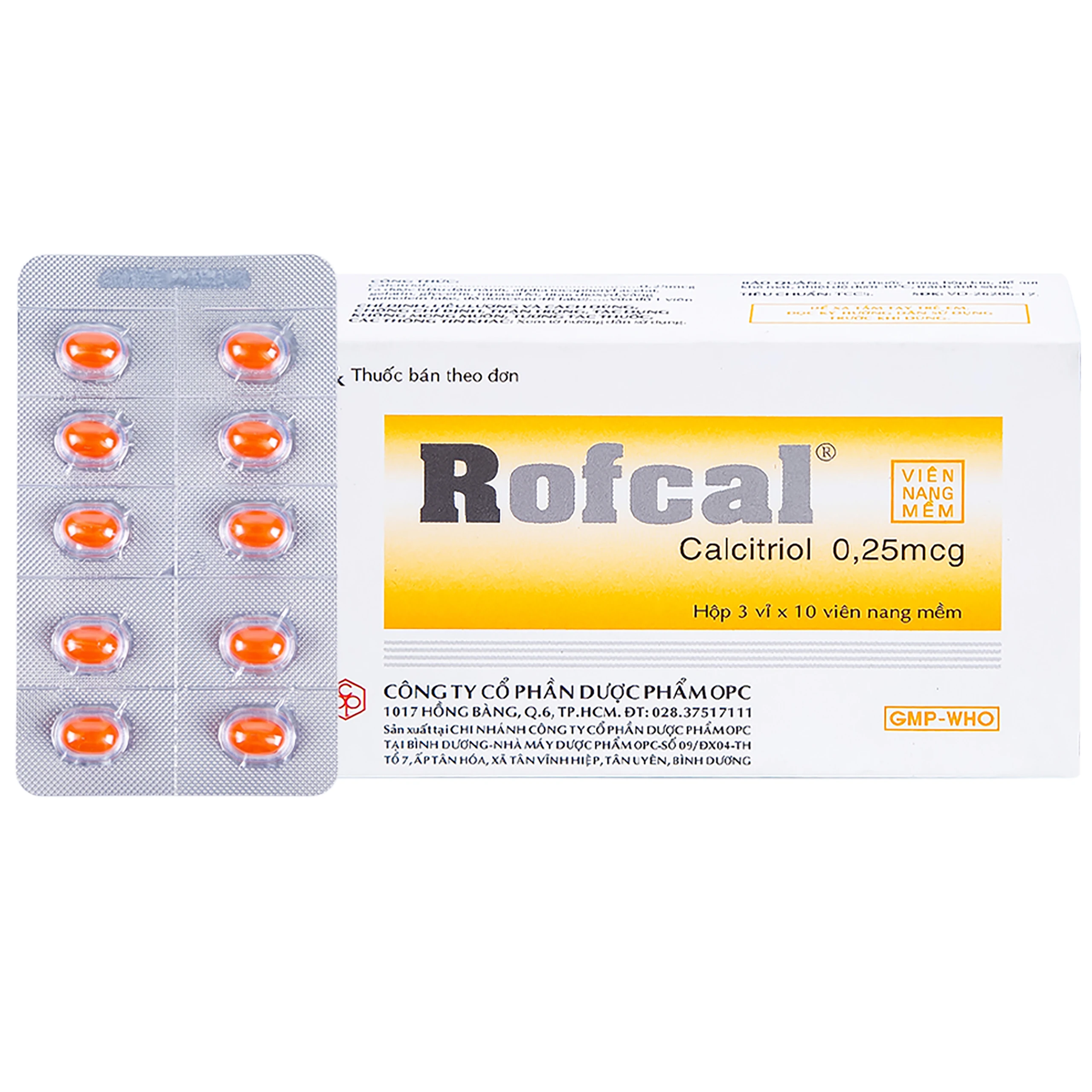 Thuốc Rofcal OPC ngăn ngừa và điều trị loãng xương (3 vỉ x 10 viên) 1