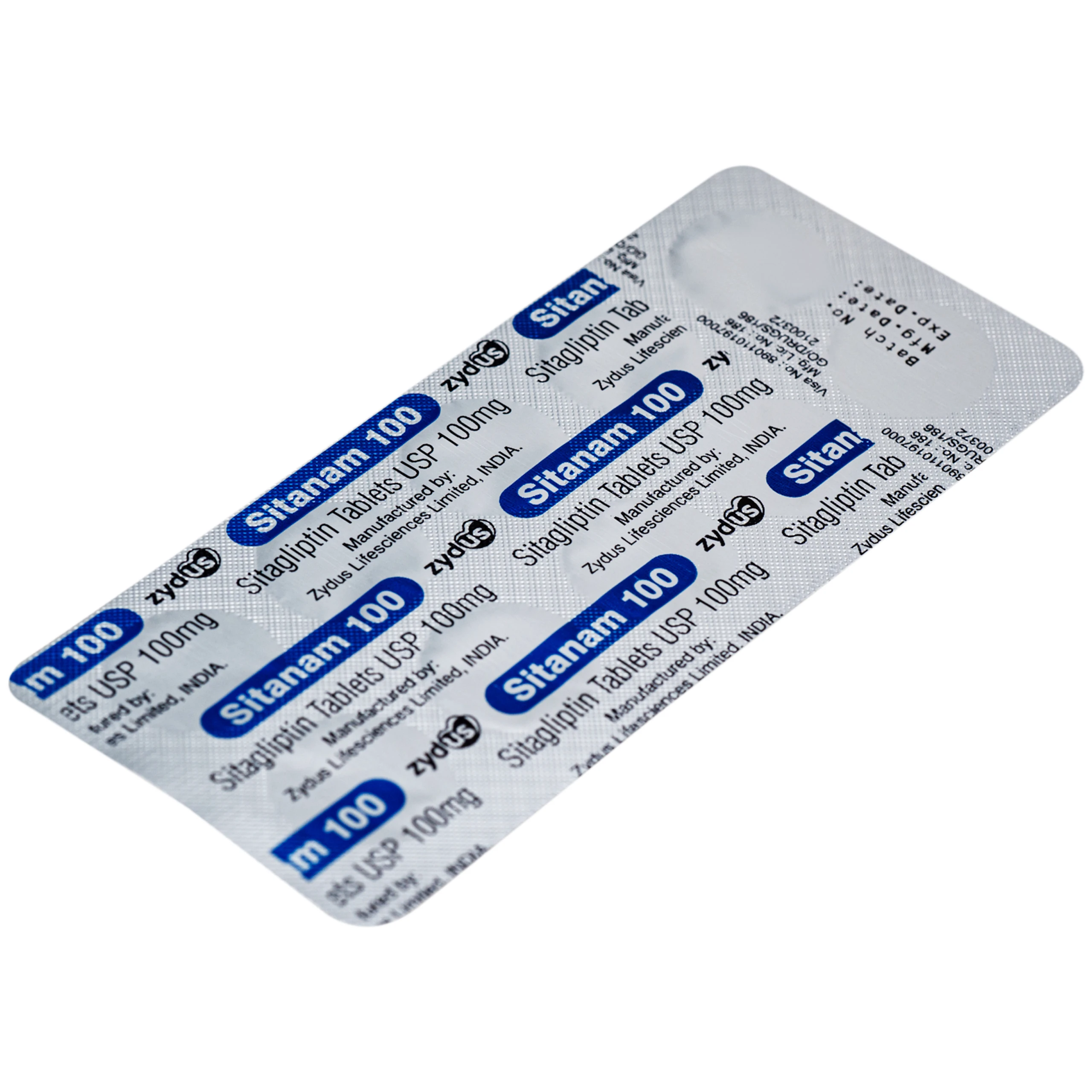 Thuốc Sitanam 100mg Zydus điều trị đái tháo đường típ 2 (10 vỉ x 10 viên) 6
