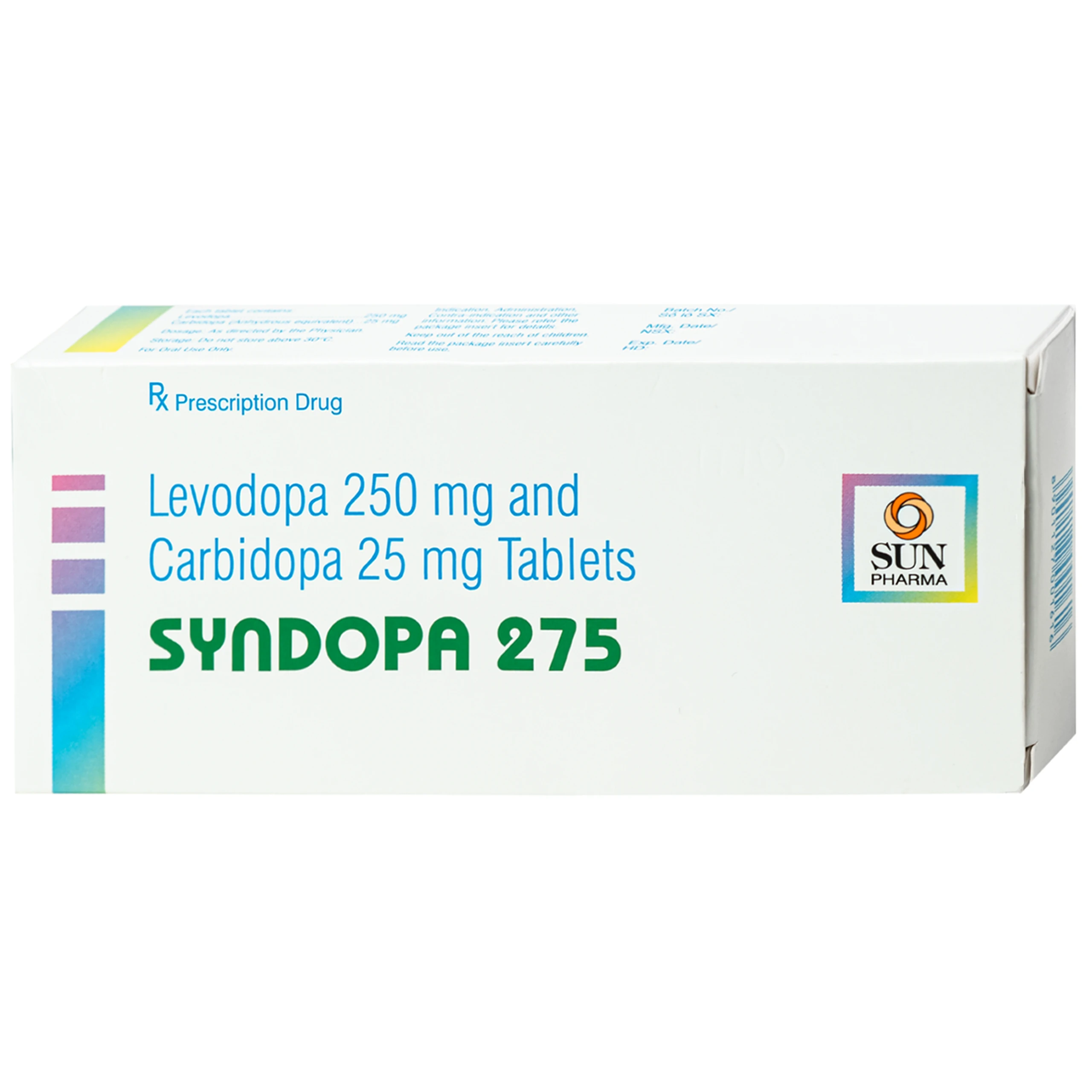 Thuốc Syndopa 275 Sun Pharma điều trị triệu chứng bệnh Parkinson (5 vỉ x 10 viên) 2