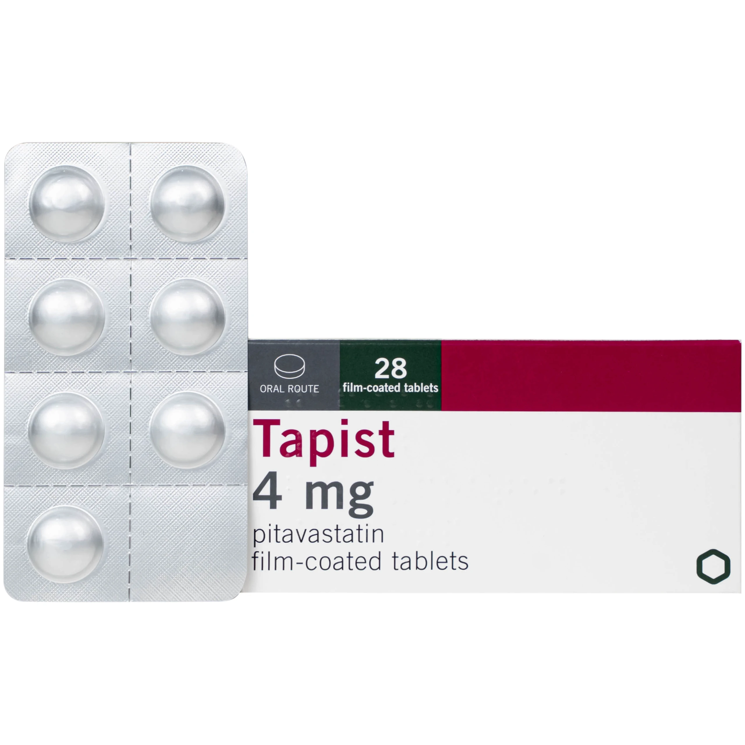Thuốc Tapist 4mg Laboratorios Cinfa điều trị mỡ máu cao và hạ Cholesterol (4 vỉ x 7 viên) 1