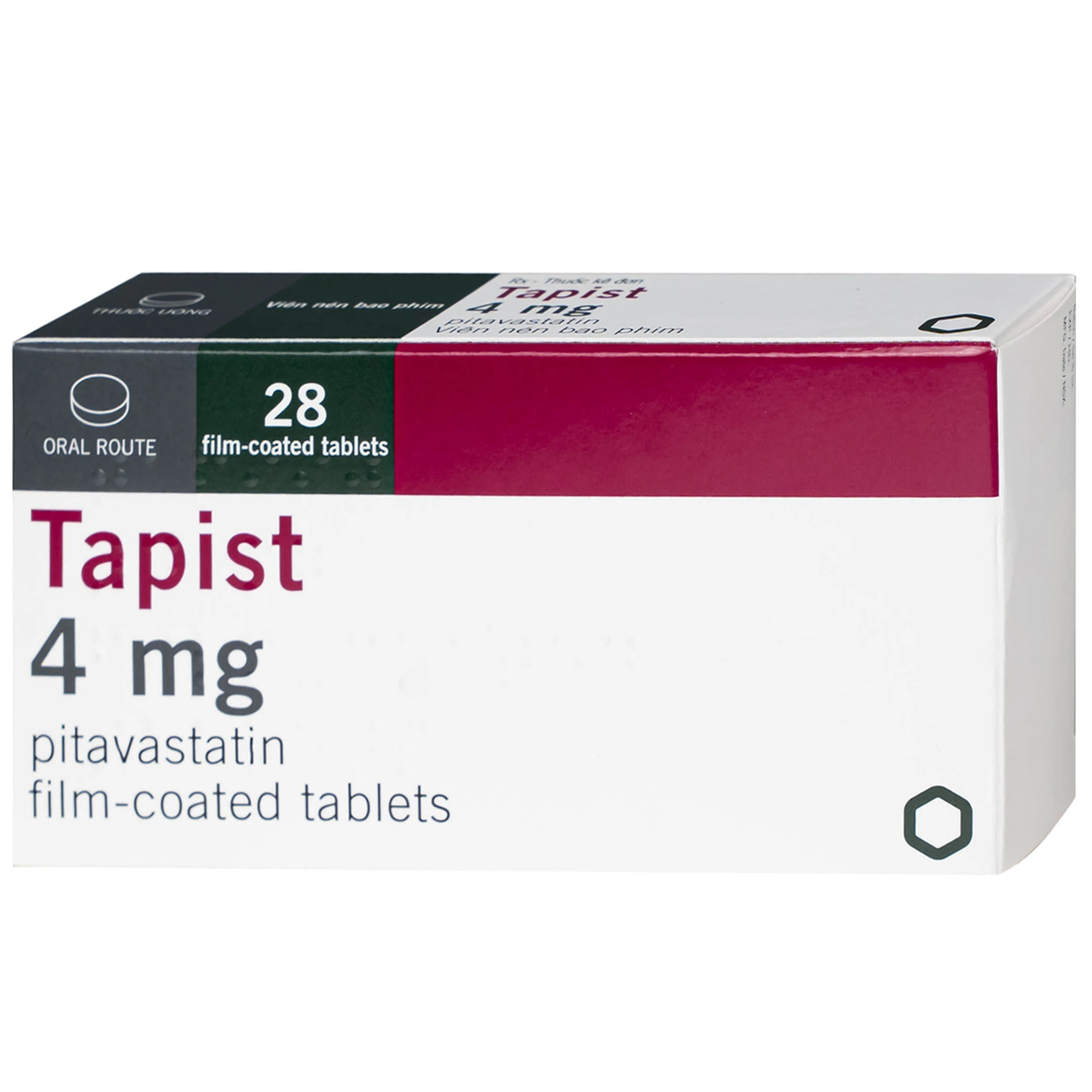 Thuốc Tapist 4mg Laboratorios Cinfa điều trị mỡ máu cao và hạ Cholesterol (4 vỉ x 7 viên) 2