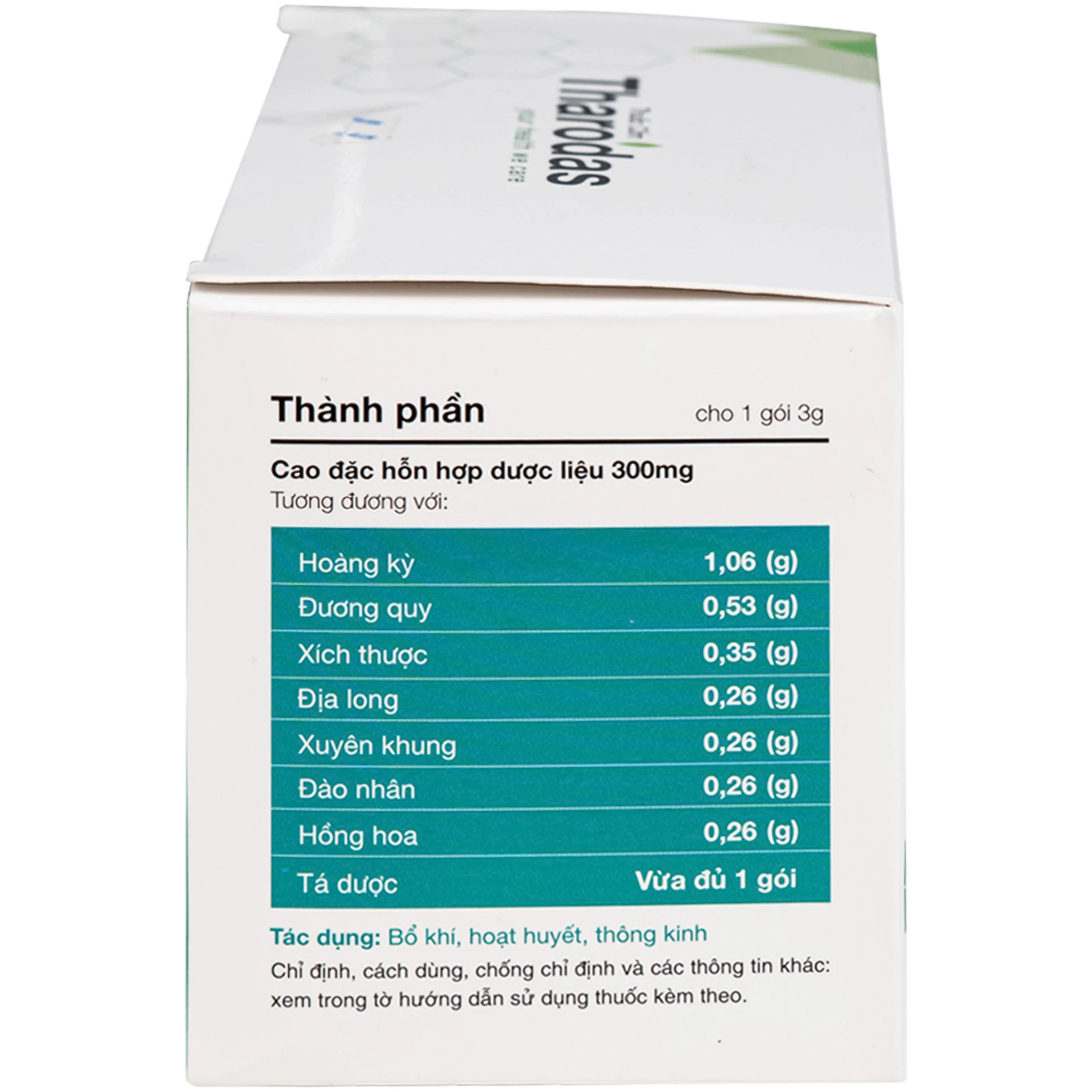 Thuốc Tharodas Tp pharm hỗ trợ hoạt huyết, bồi bổ khí huyết cho người bệnh( 30 gói x 3g ) 4