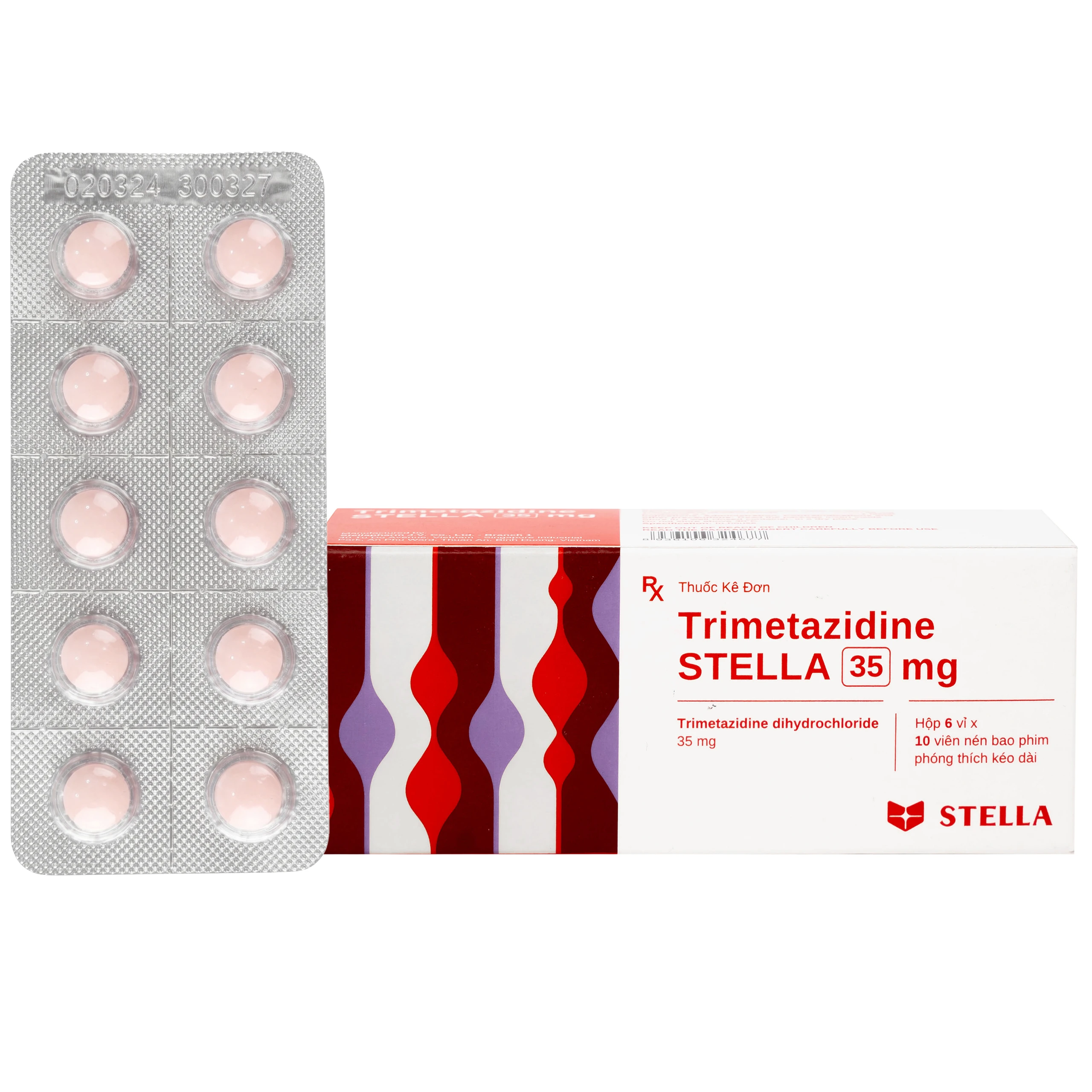 Thuốc Trimetazidine 35mg Stella Pharm hỗ trợ điều trị triệu chứng đau thắt ngực ổn định (6 vỉ x 10 viên)