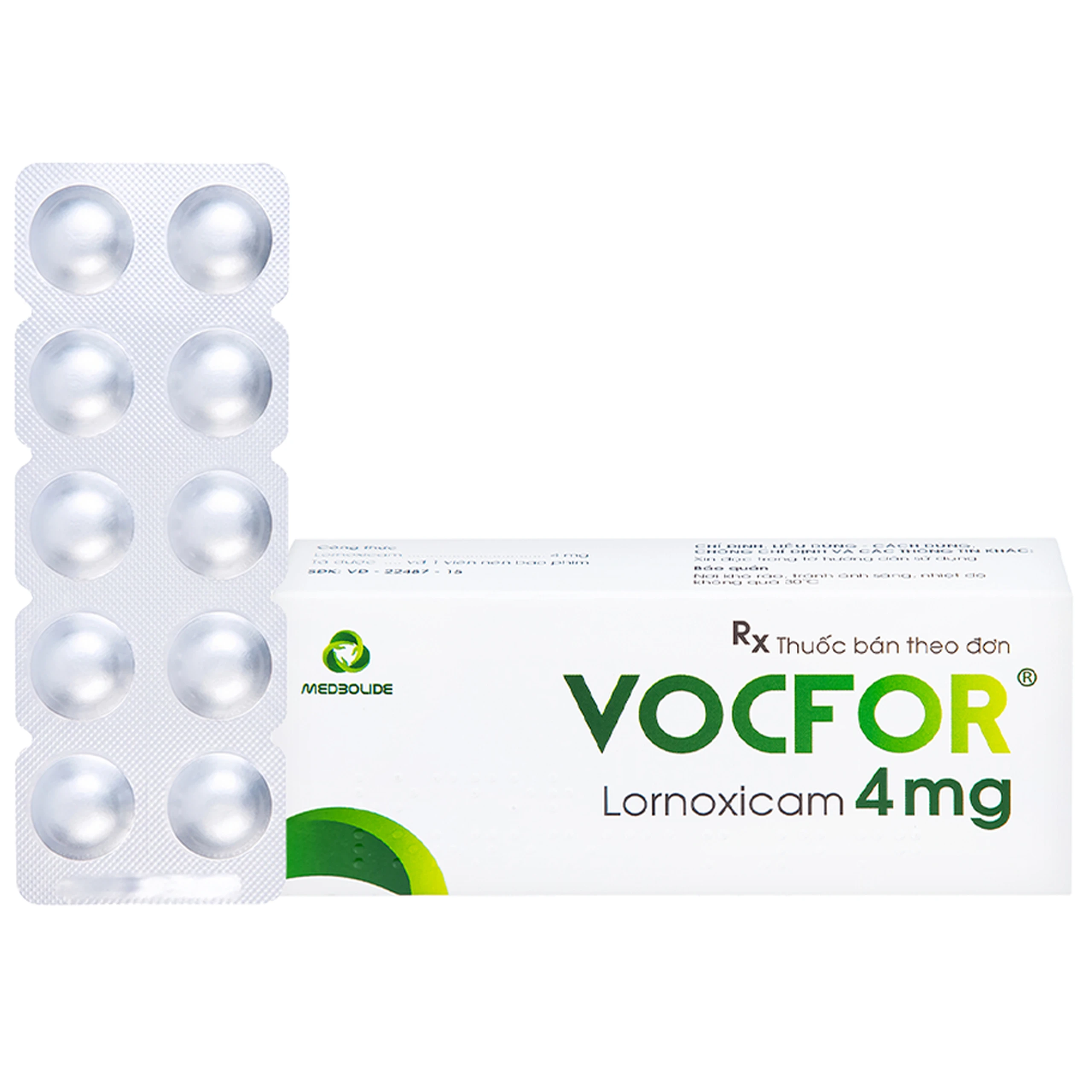 Thuốc Vocfor 4mg Medisun điều trị đau sau phẫu thuật (3 vỉ x 10 viên) 1