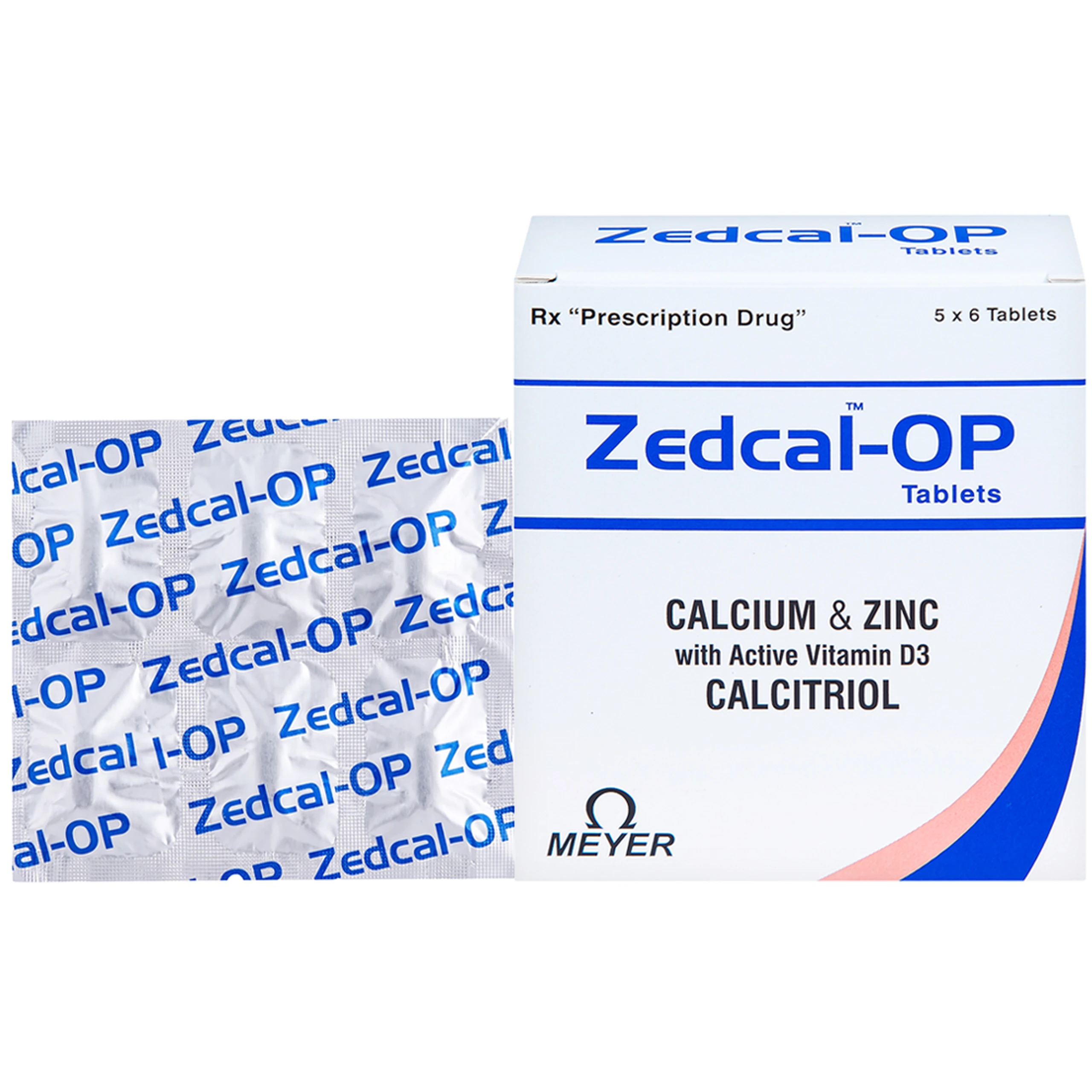 Thuốc Zedcal-OP Meyer điều trị loãng xương (5 vỉ x 6 viên) 1