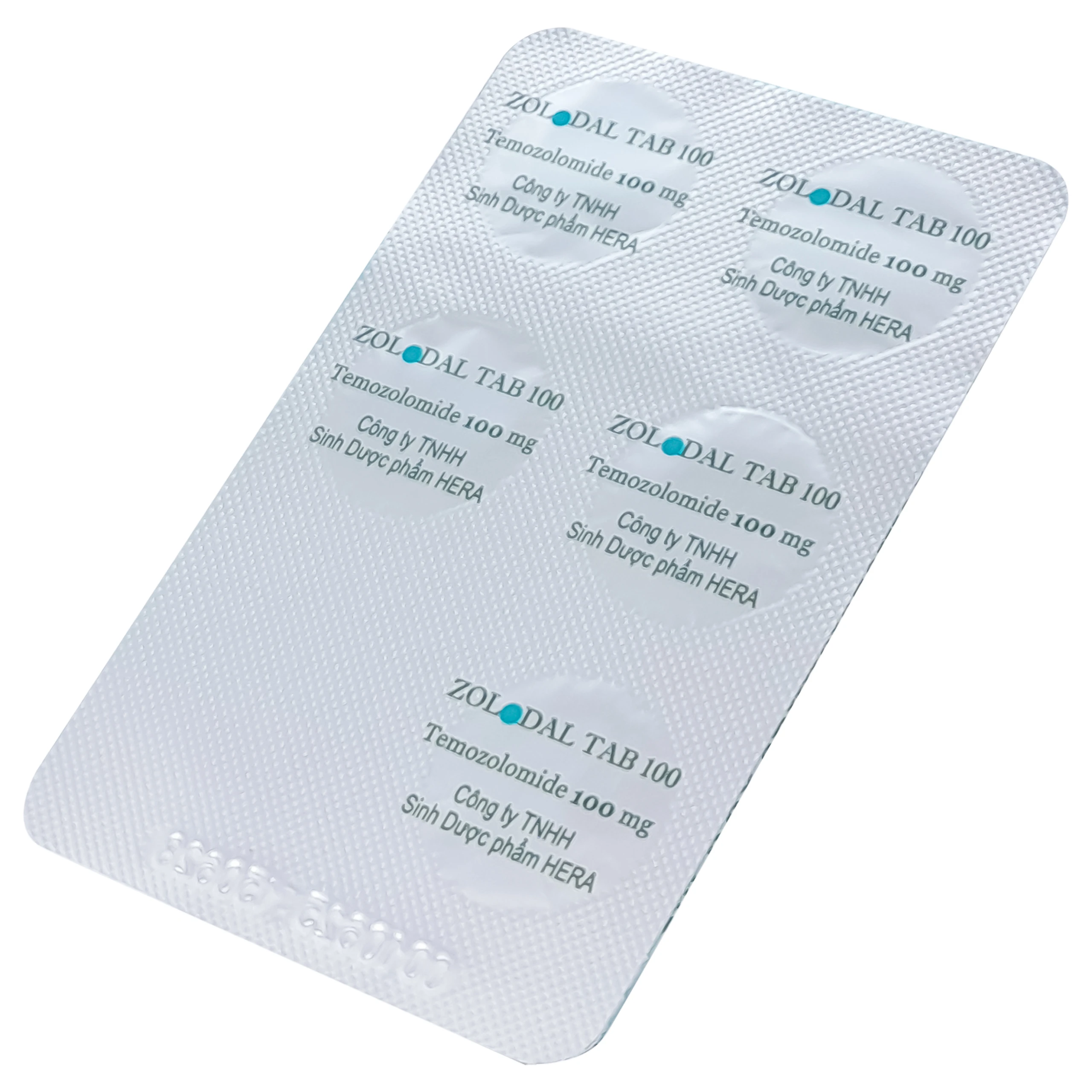Thuốc Zolodal tab 100mg Herabiopharm điều trị u nguyên bào thần kinh đệm đa dạng (1 vỉ x 5 viên) 6
