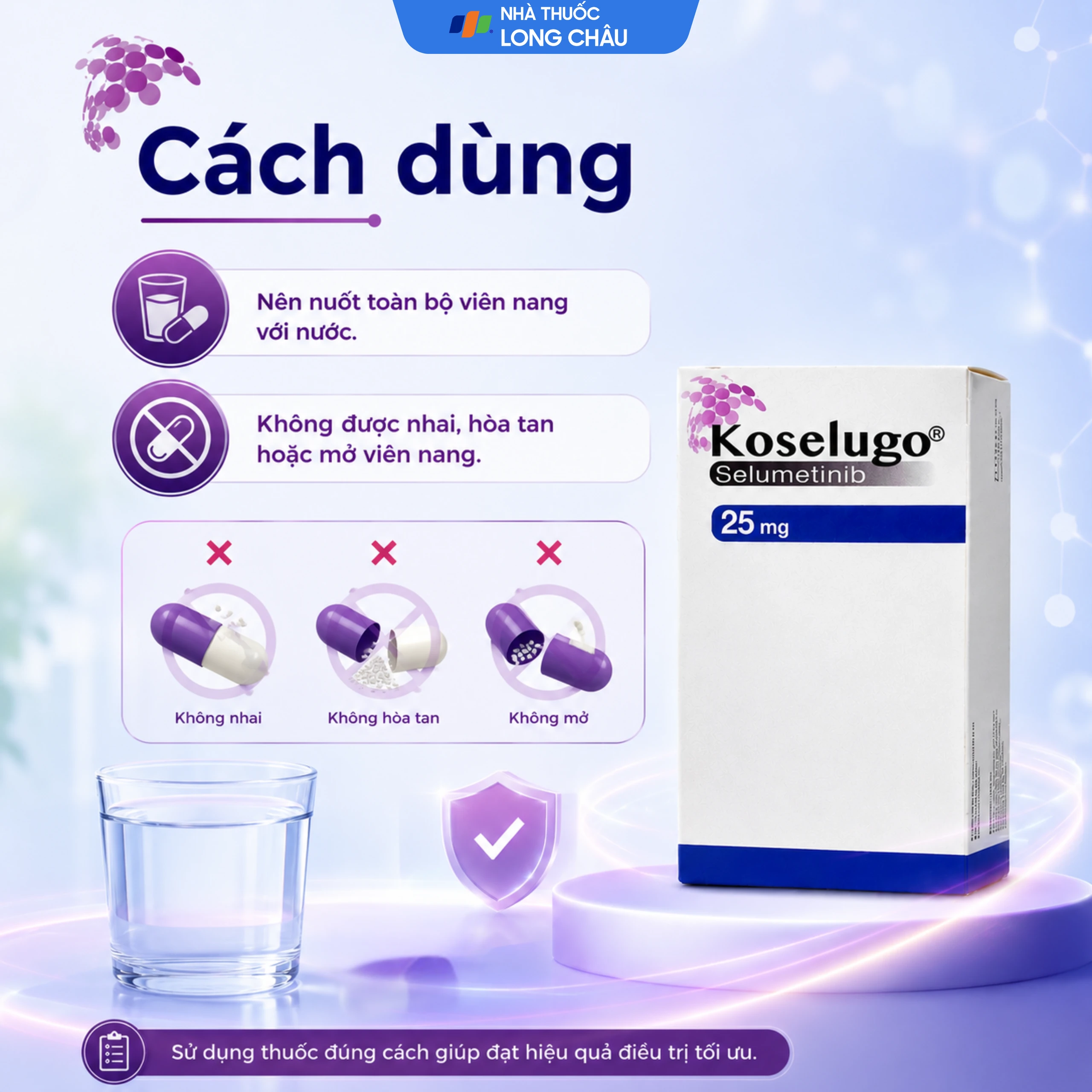 Thuốc Koselugo 25mg Astrazeneca Điều trị u xơ thần kinh loại 1 dạng búi (Hộp 60 viên) 3