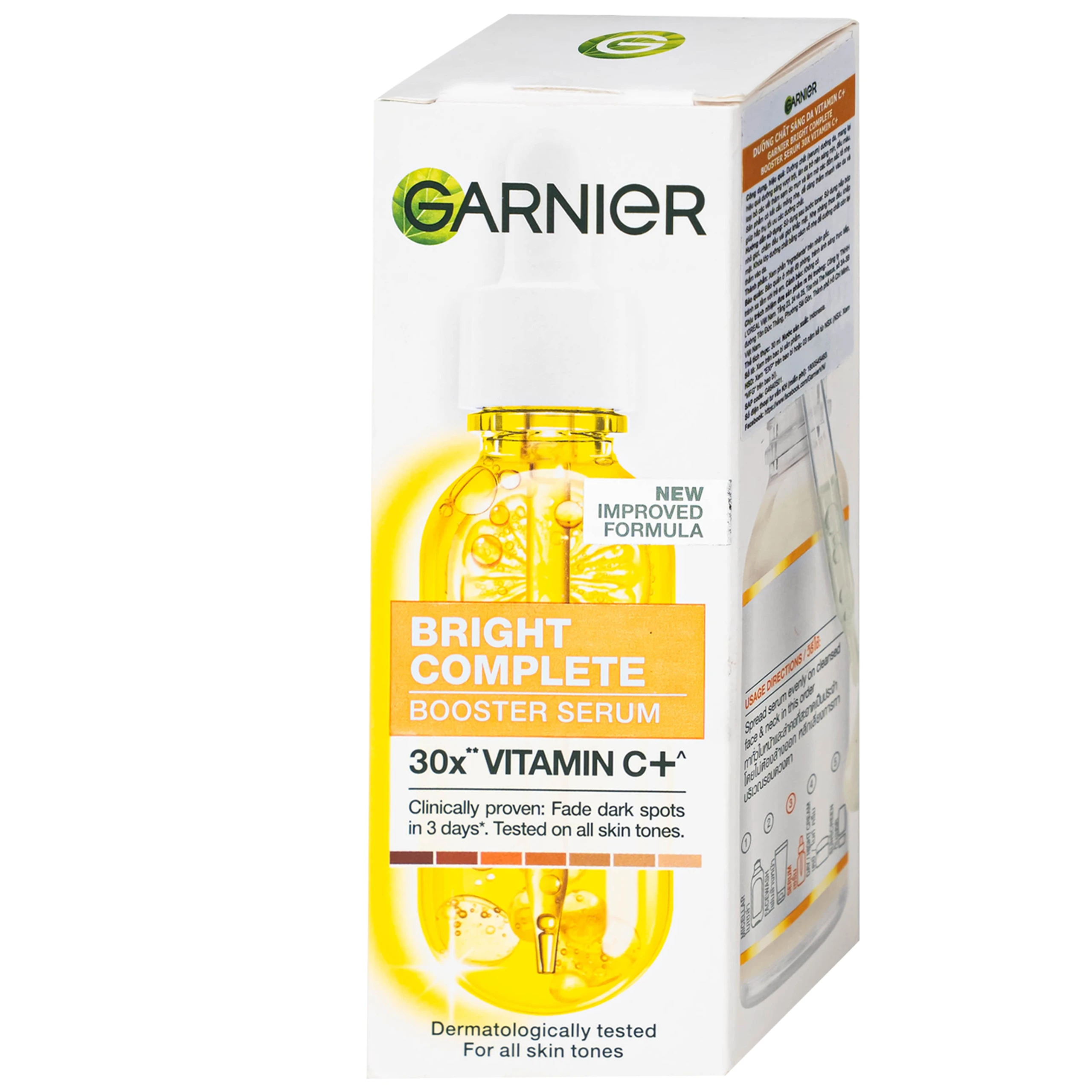 Tinh chất dưỡng sáng da, mờ thâm Garnier Skin Naturals Bright Complete 30x Vitamin C Booster Serum 30ml 3