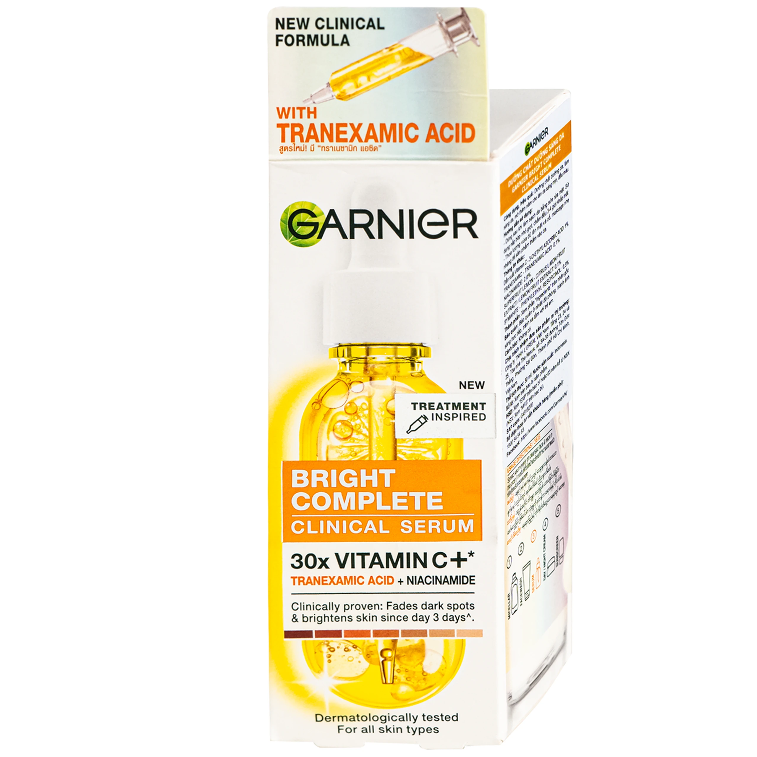 Tinh chất dưỡng sáng da, mờ thâm Garnier Bright Complete Clinical Serum (30ml) 2