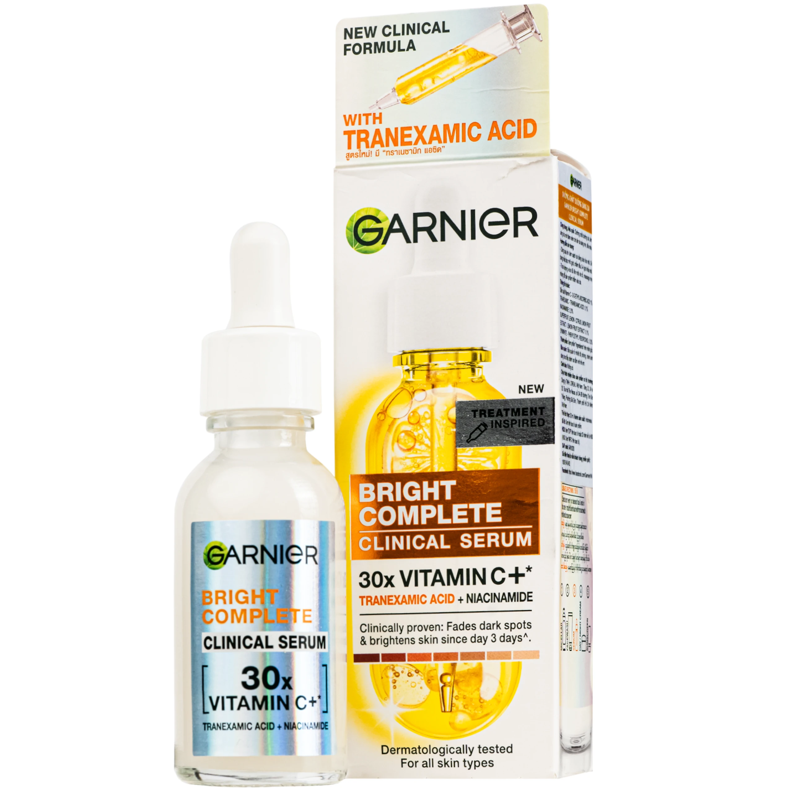 Tinh chất dưỡng sáng da, mờ thâm Garnier Bright Complete Clinical Serum (30ml) 1