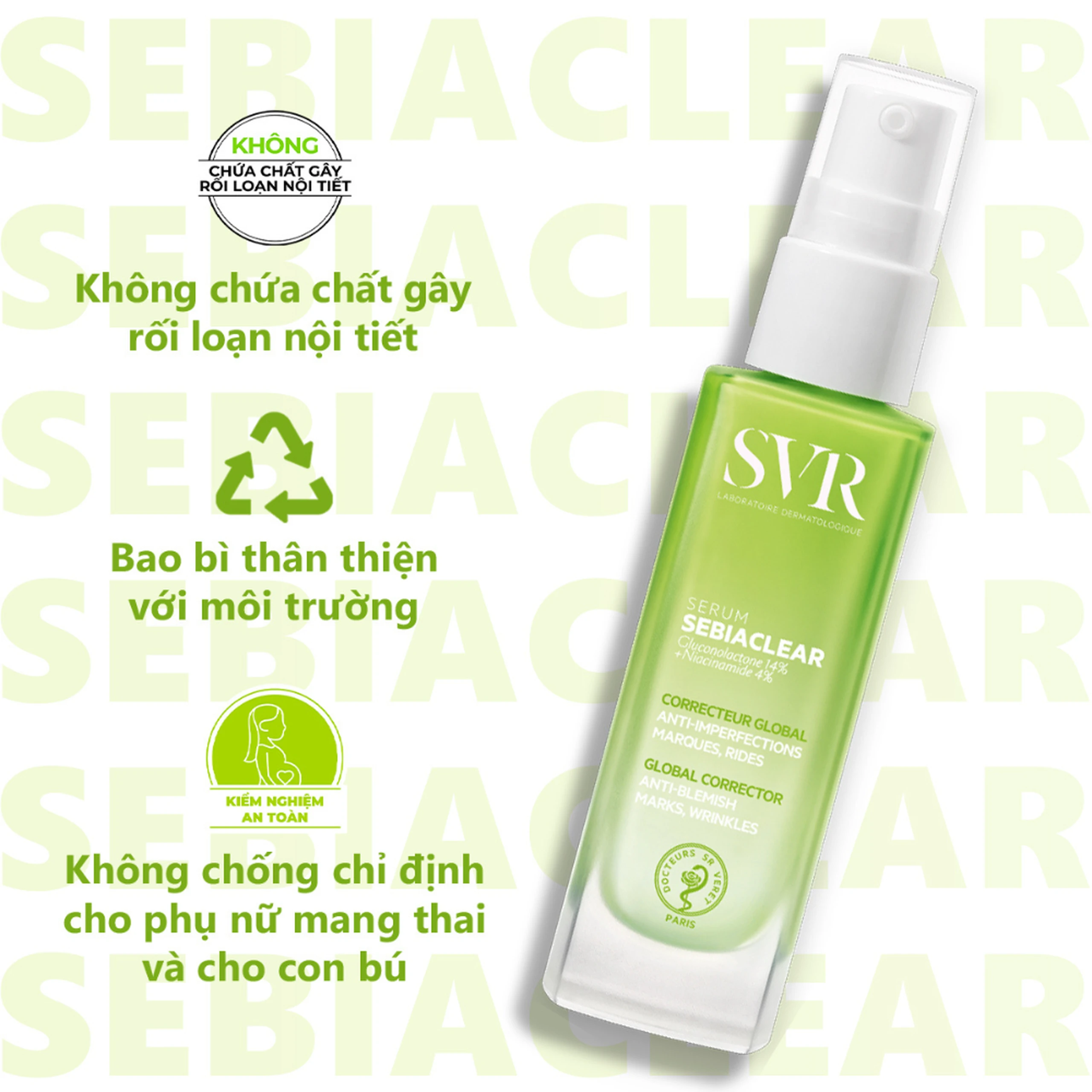Tinh chất SVR Sebiaclear Serum giảm mụn mờ thâm, làm mịn da (30ml) 5
