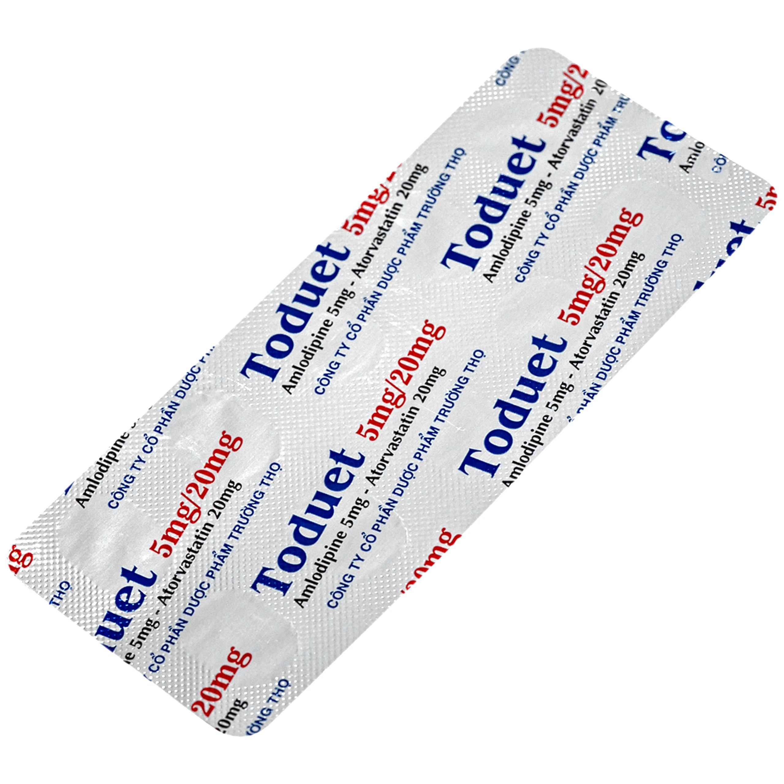 Thuốc Toduet 5mg/20mg điều trị tăng huyết áp kèm rối loạn lipid máu (3 vỉ x 10 viên) 7