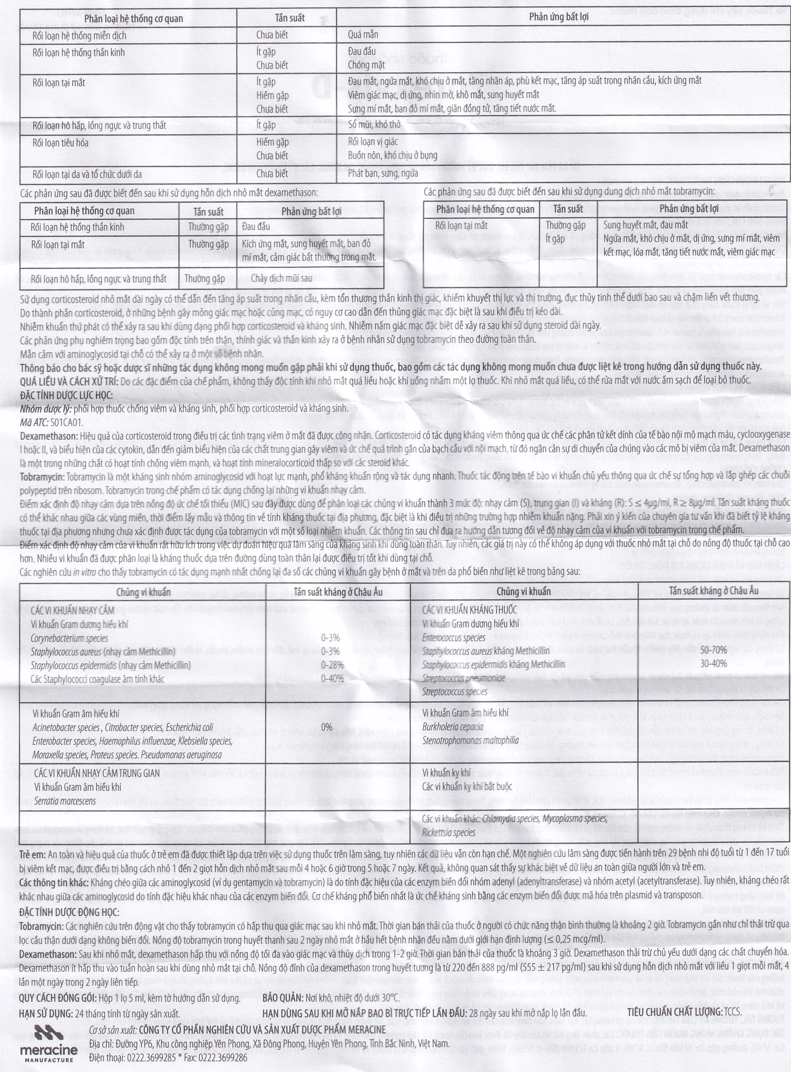 Thuốc nhỏ mắt Torexvis 0,3% Gia Nguyễn phòng và điều trị viêm và ngăn ngừa nhiễm khuẩn (5ml)