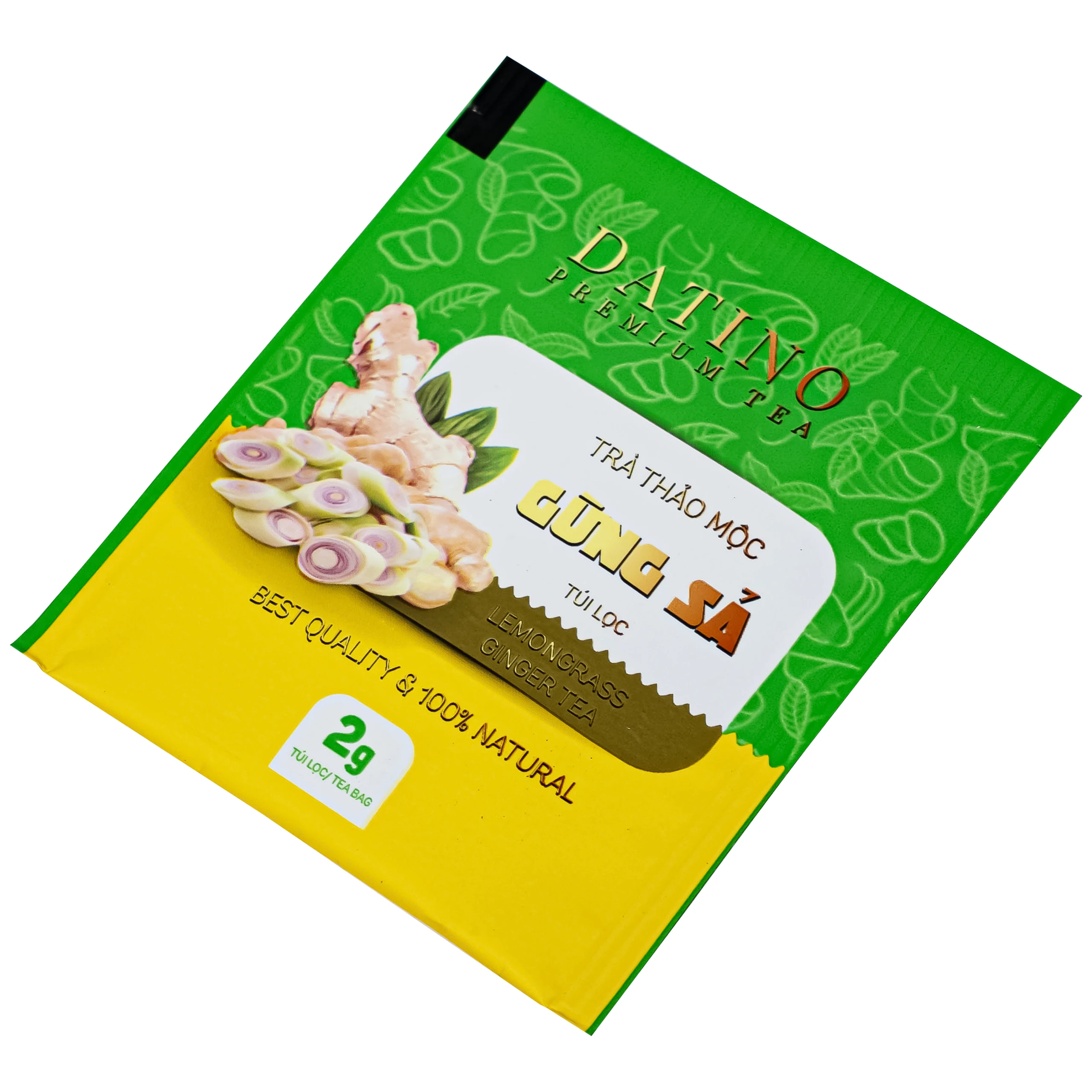 Trà Thảo Mộc Gừng Sả Datino Premium Tea (20 túi lọc x 2g)