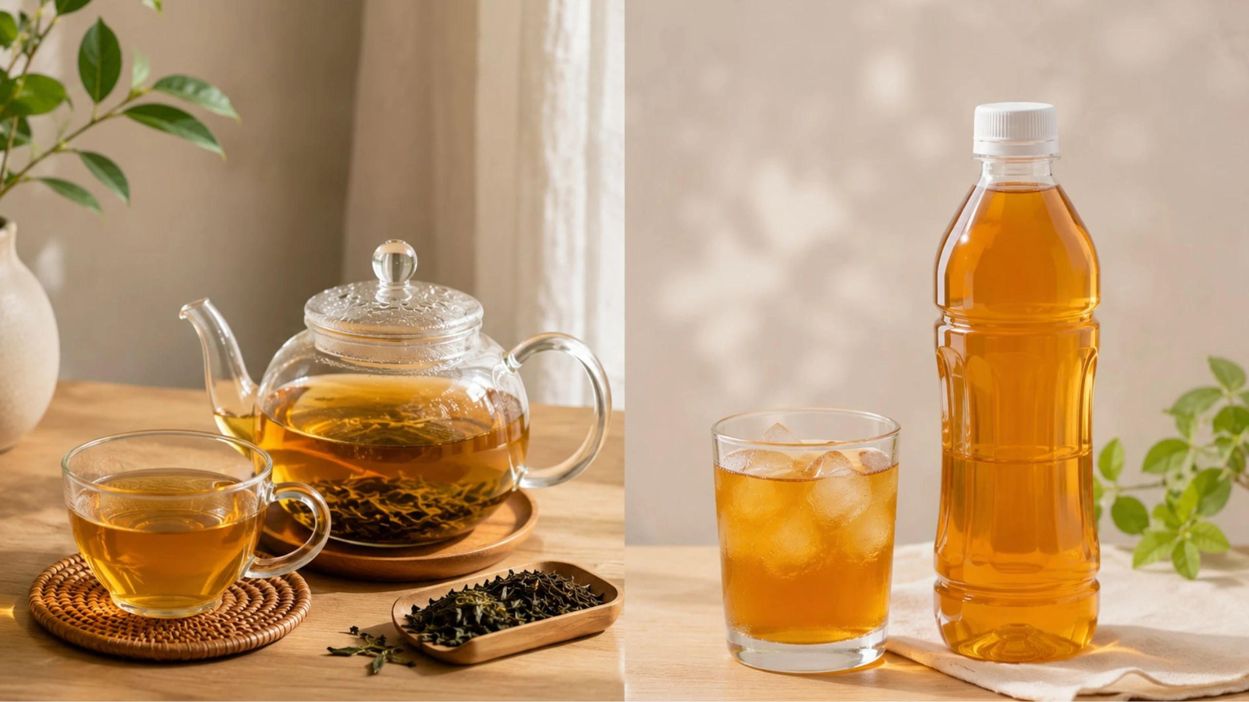 Trà và nước trà đóng chai có gì khác nhau? Cách uống nước trà tốt cho sức khỏe