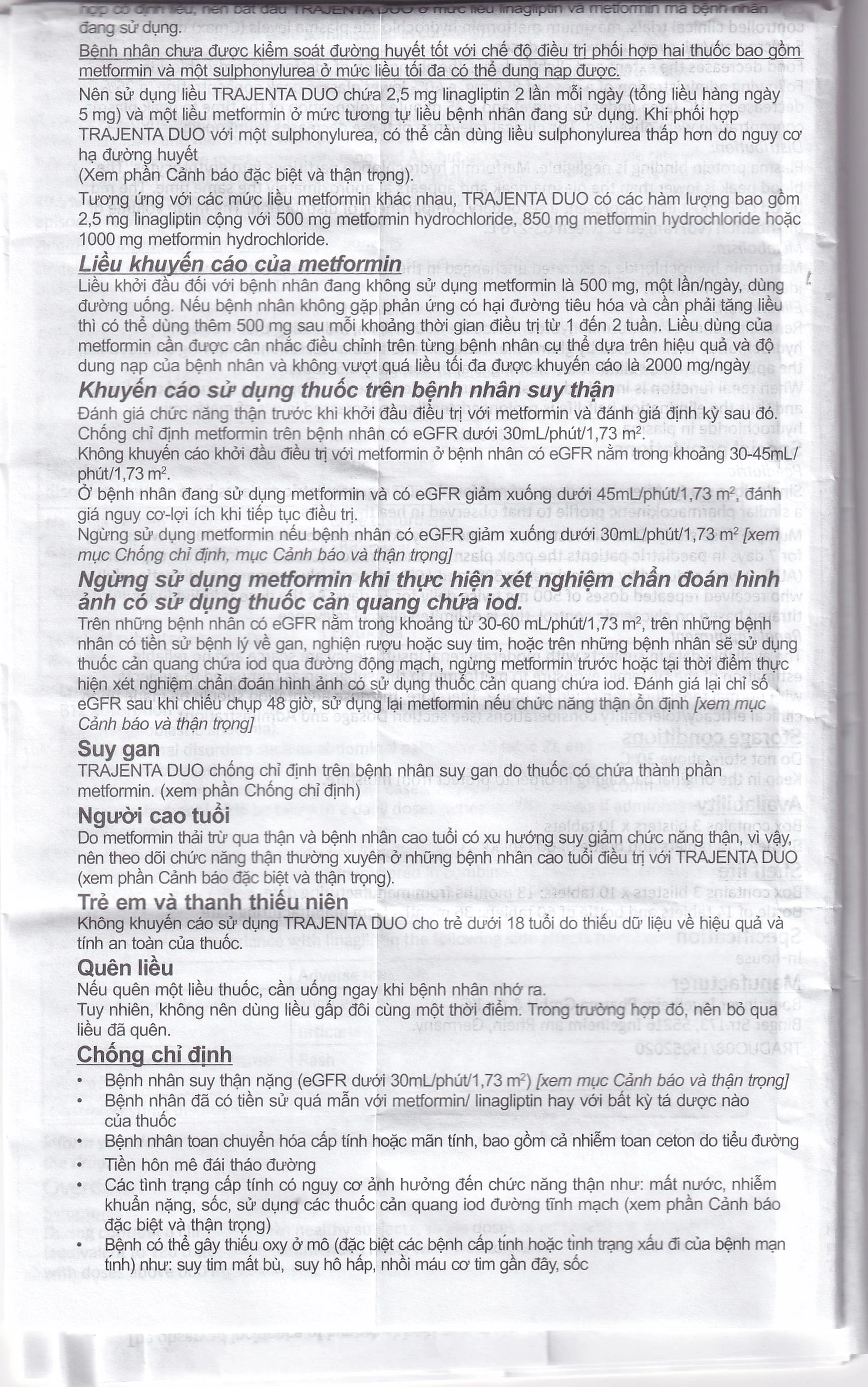 Thuốc Trajenta Duo 2.5mg/850mg Boehringer điều trị đái tháo đường típ 2 (14 viên)