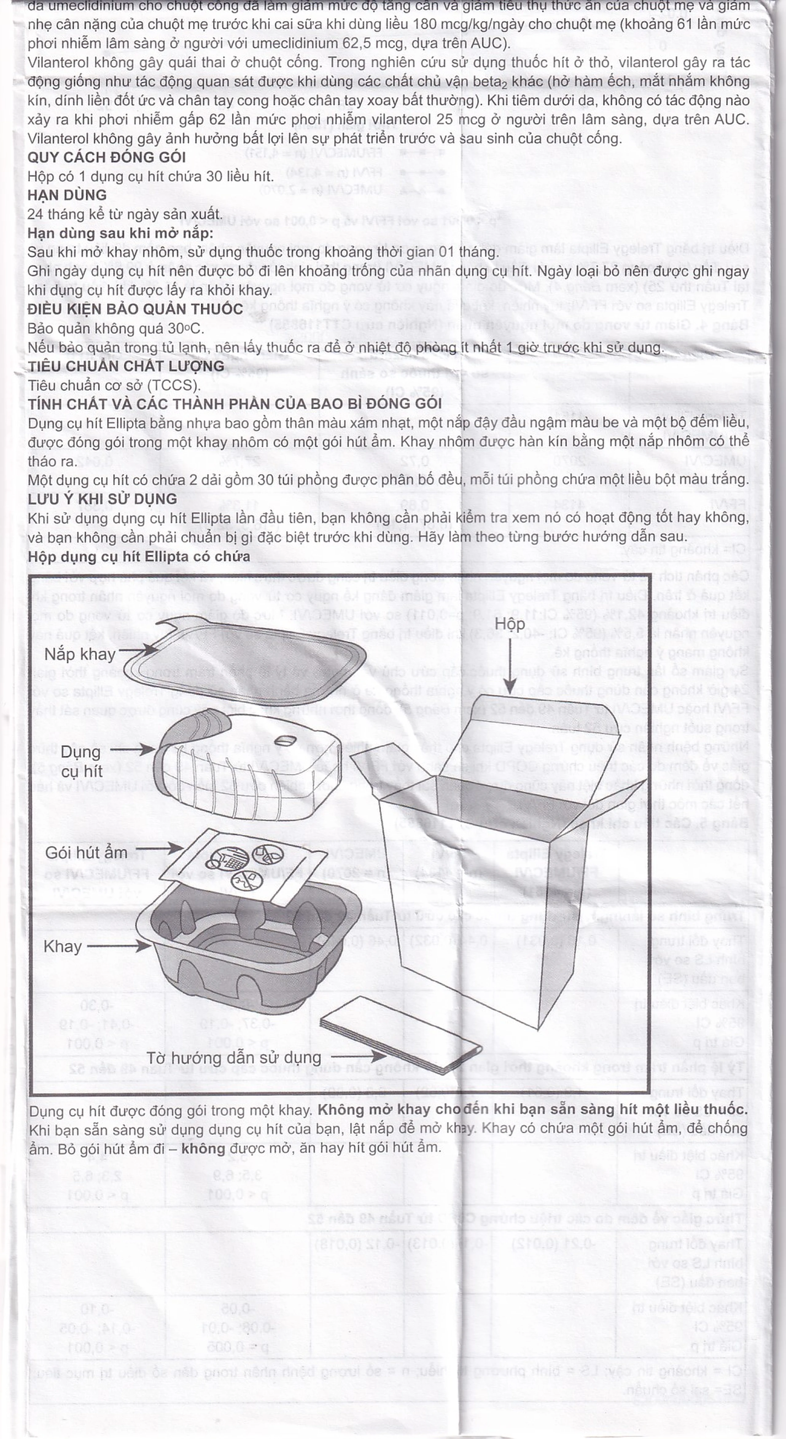 Thuốc bột hít phân liều Trelegy Ellipta GSK điều trị bệnh phổi tắc nghẽn mãn tính (30 liều hít)