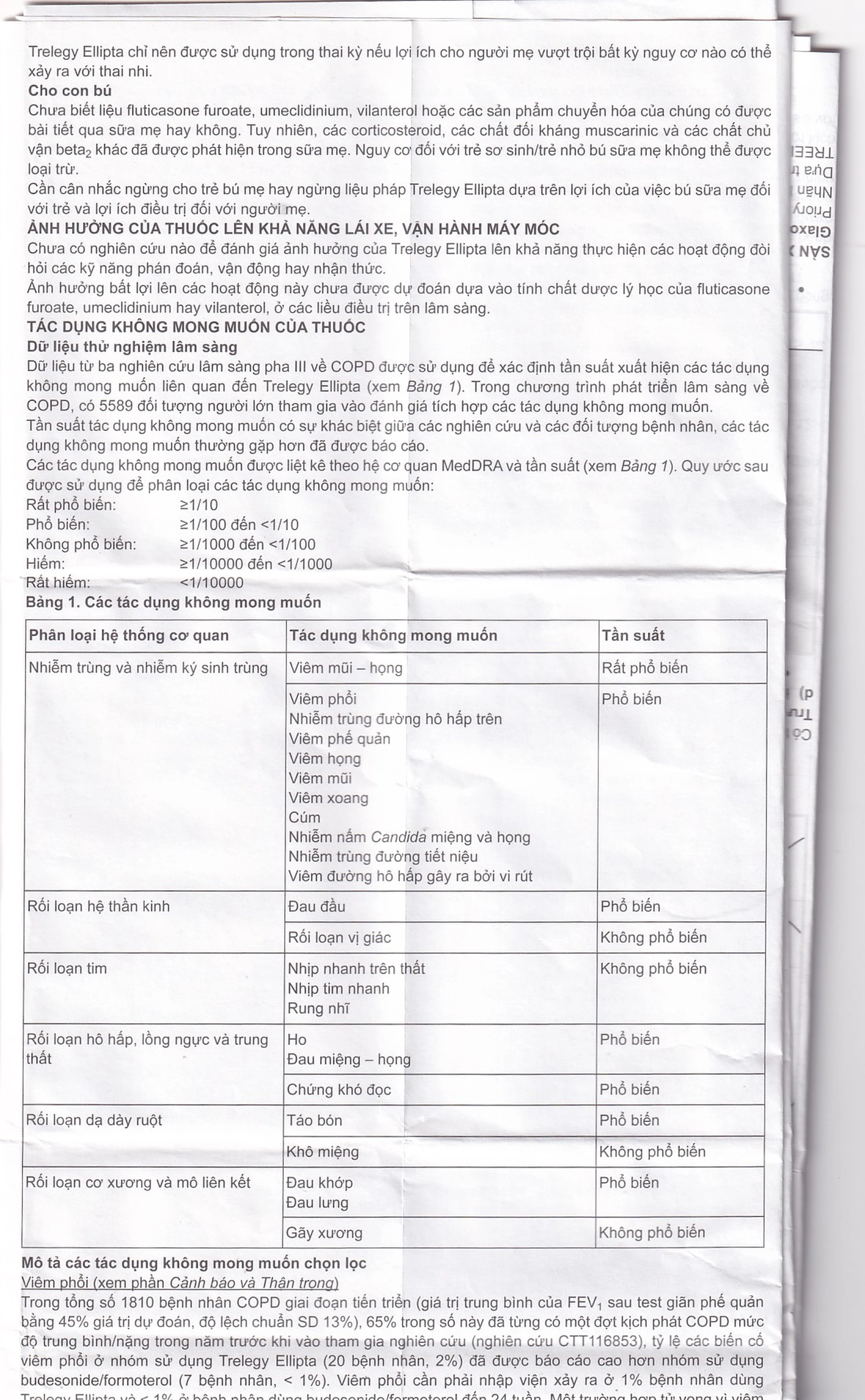 Thuốc bột hít phân liều Trelegy Ellipta GSK điều trị bệnh phổi tắc nghẽn mãn tính (30 liều hít)