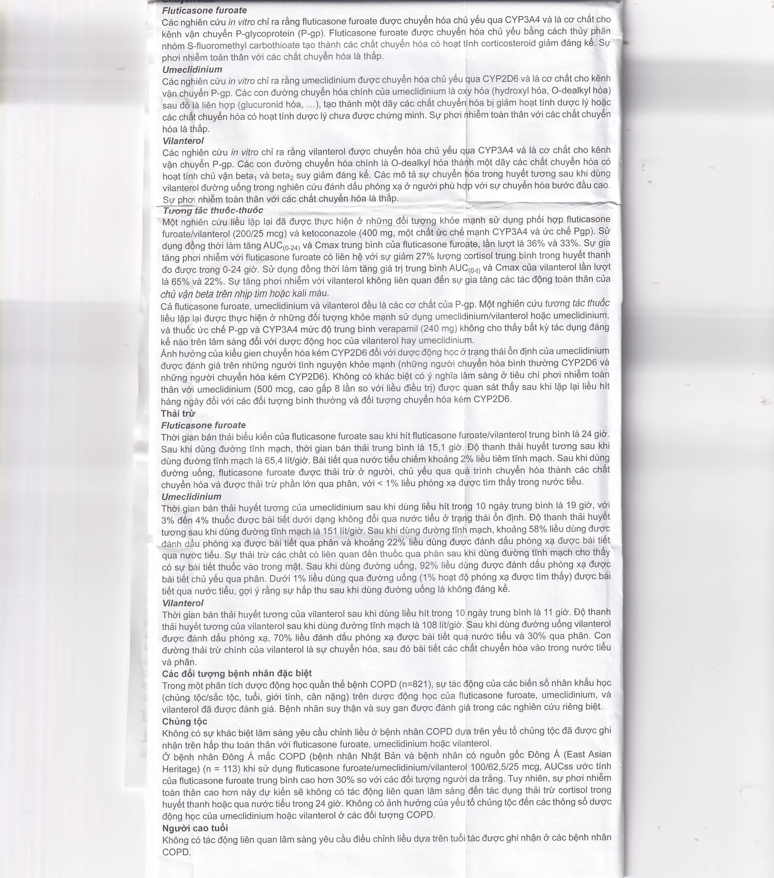 Thuốc bột hít phân liều Trelegy Ellipta GSK điều trị bệnh phổi tắc nghẽn mãn tính (30 liều hít)