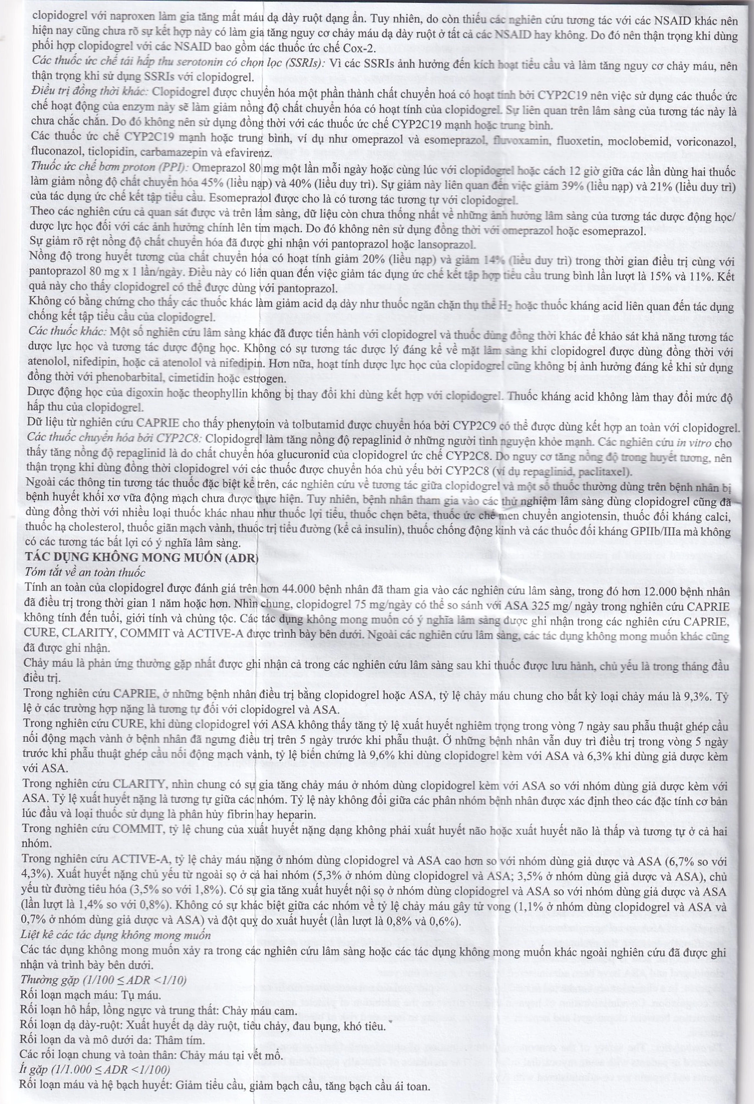 Thuốc Univixin Clopidogrel 75mg Korea United giảm các biến cố do xơ vữa động mạch (3 vỉ x 10 viên)