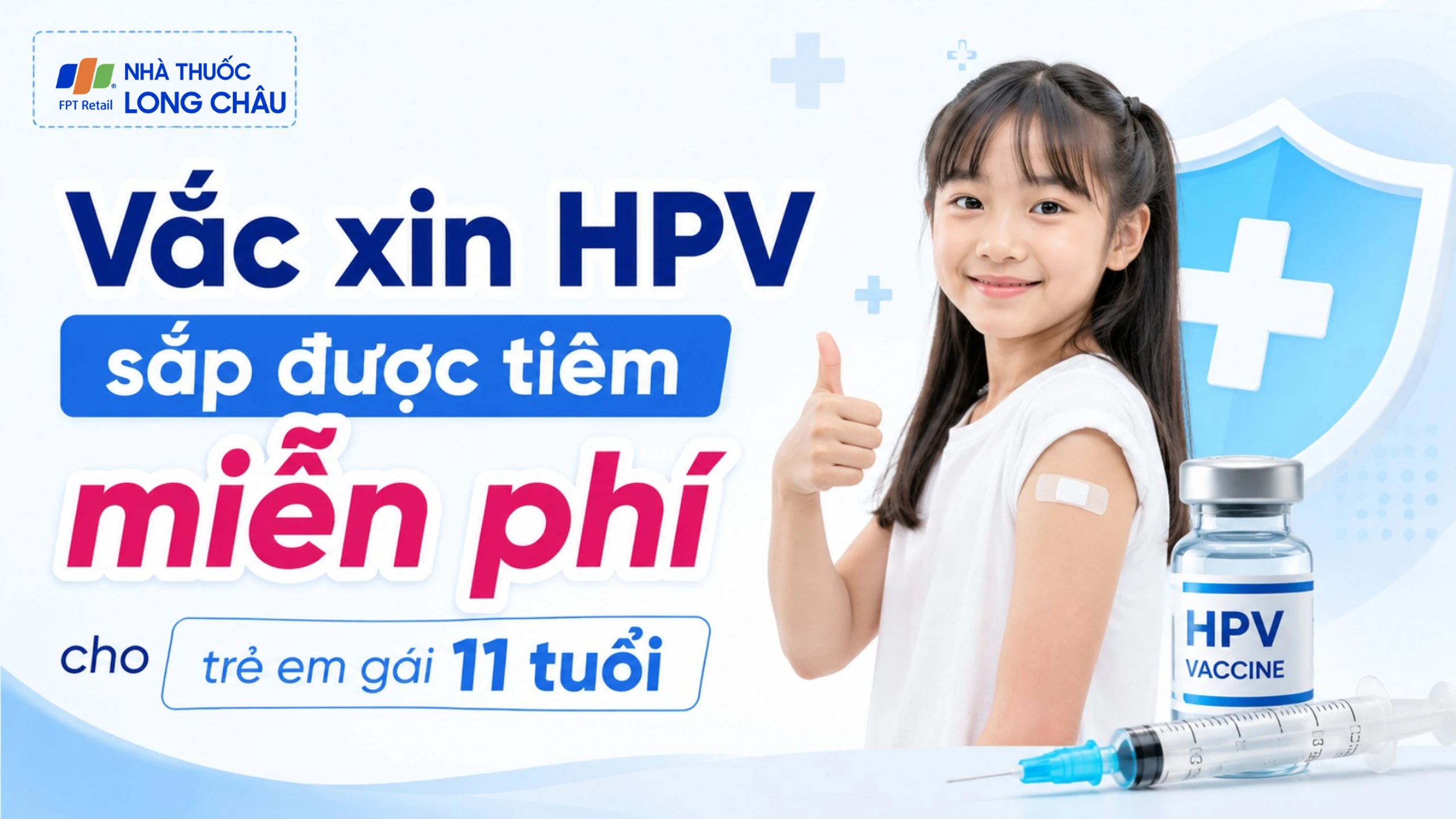 Vắc xin HPV sắp được tiêm miễn phí cho trẻ em gái 11 tuổi