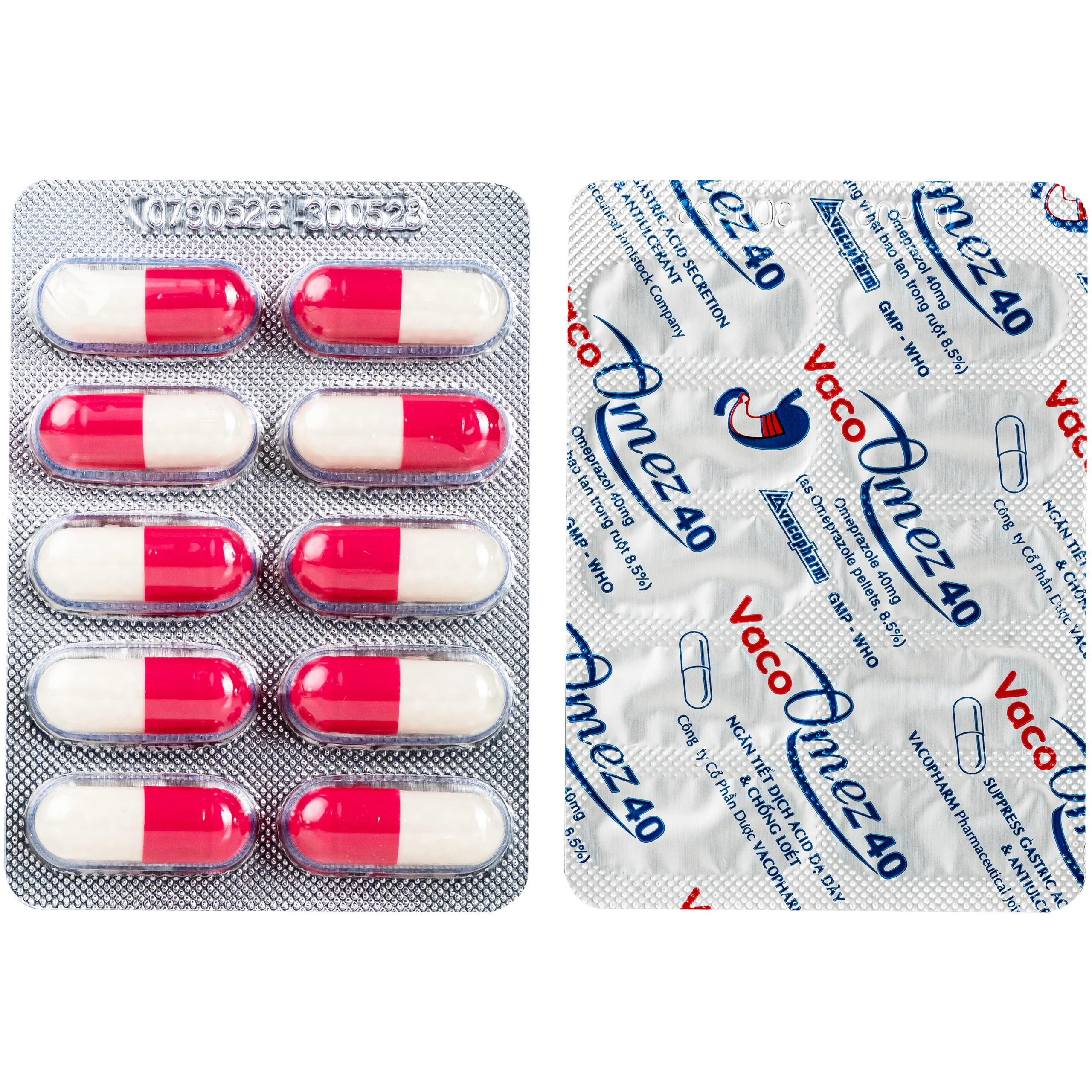 Thuốc Vacoomez 40mg Vacopharm điều trị viêm thực quản, viêm loét dạ dày, tá tràng (10 vỉ x 10 viên) 4