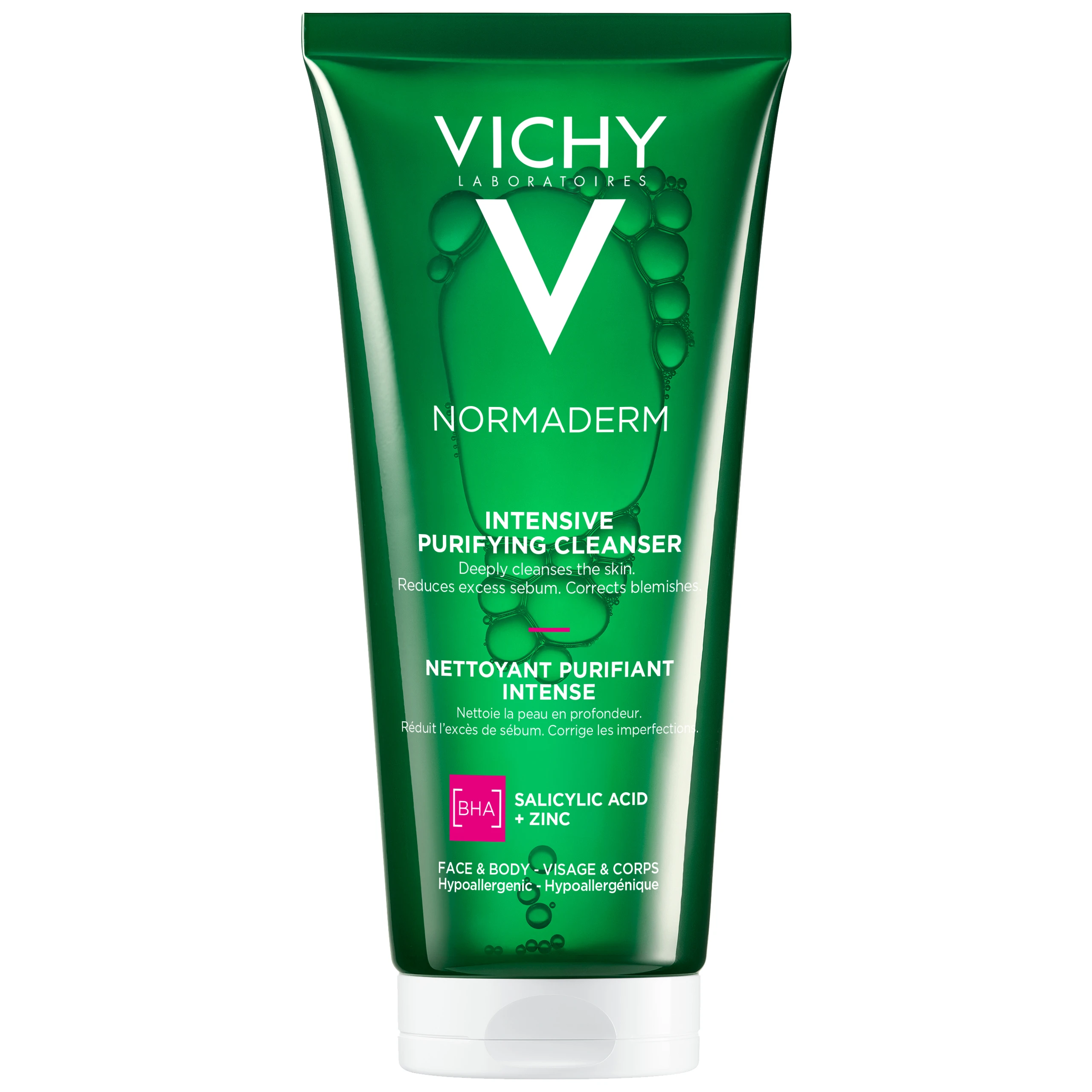 Sữa rửa mặt dạng gel giúp làm sạch sâu và giảm bã nhờn trên da Vichy Normaderm Phytosolution Intensive Purifying Gel (200ml)