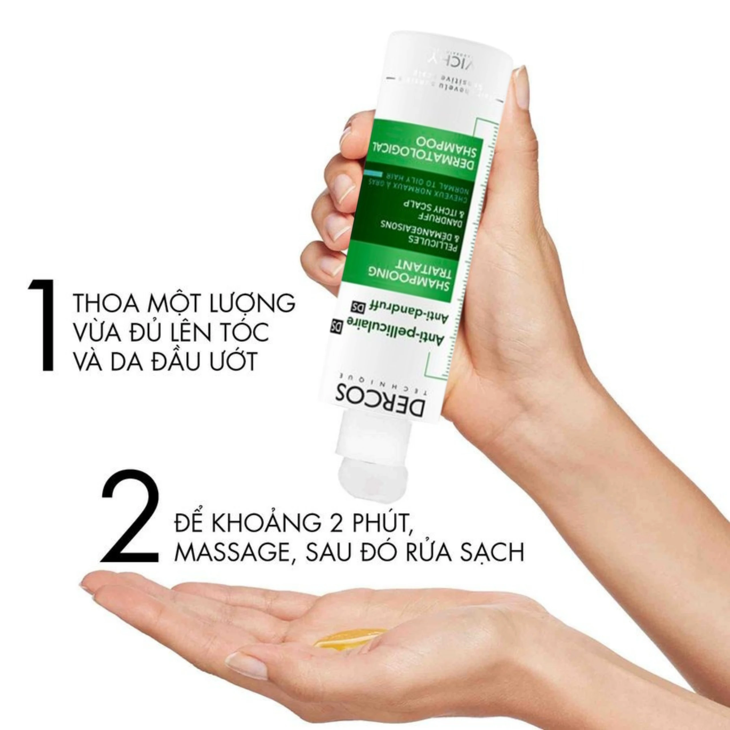 Dầu gội sạch gàu cho da đầu dầu Vichy Dercos Technique Anti Dandruff 200ml