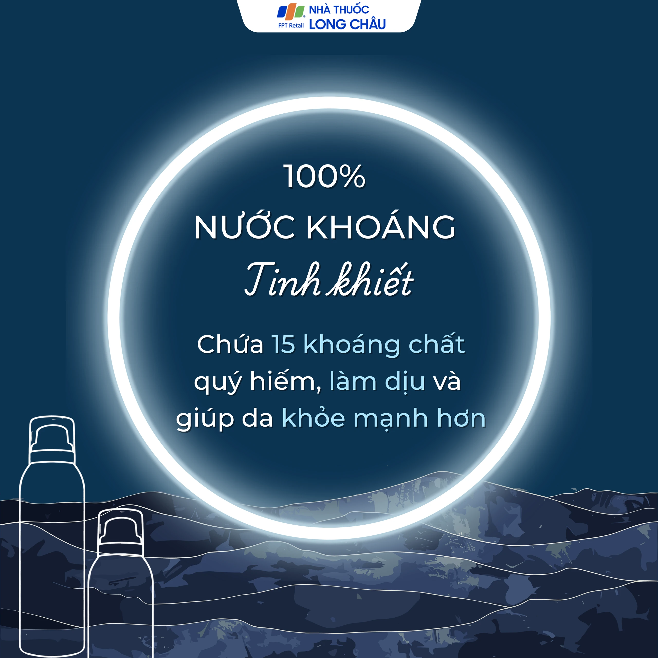 Xịt khoáng Vichy Eau Thermale Mineralizing Thermal Water cung cấp độ ẩm, làm dịu da (150ml)